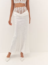 Rita Rose Maxi Skirt - White