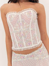 Spring Blossom Corset - White