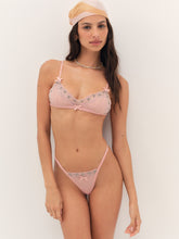 Bella Sparkle Thong Panty - Light Pink