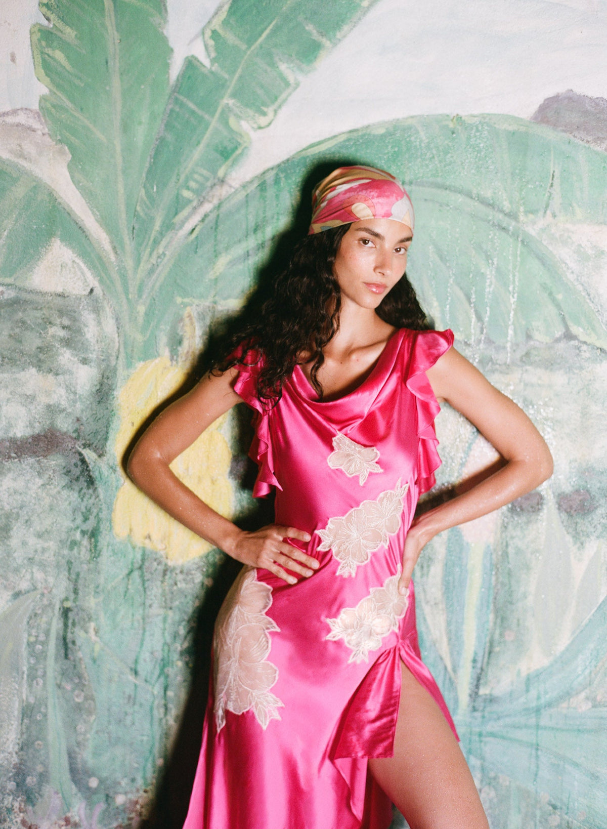 Lani Asymmetrical Dress - Fuchsia