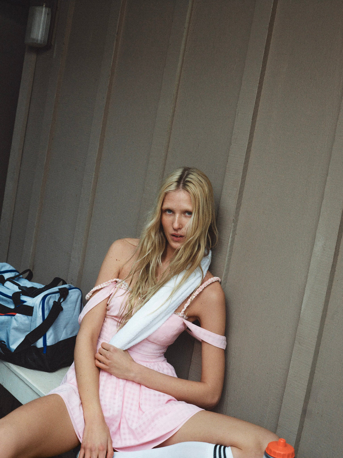 Ginny Gingham Mini Dress - Pink