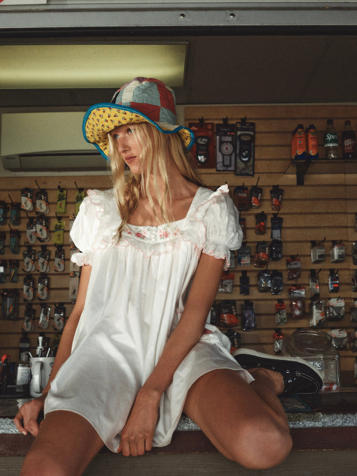 Tea Time Babydoll Dress - White