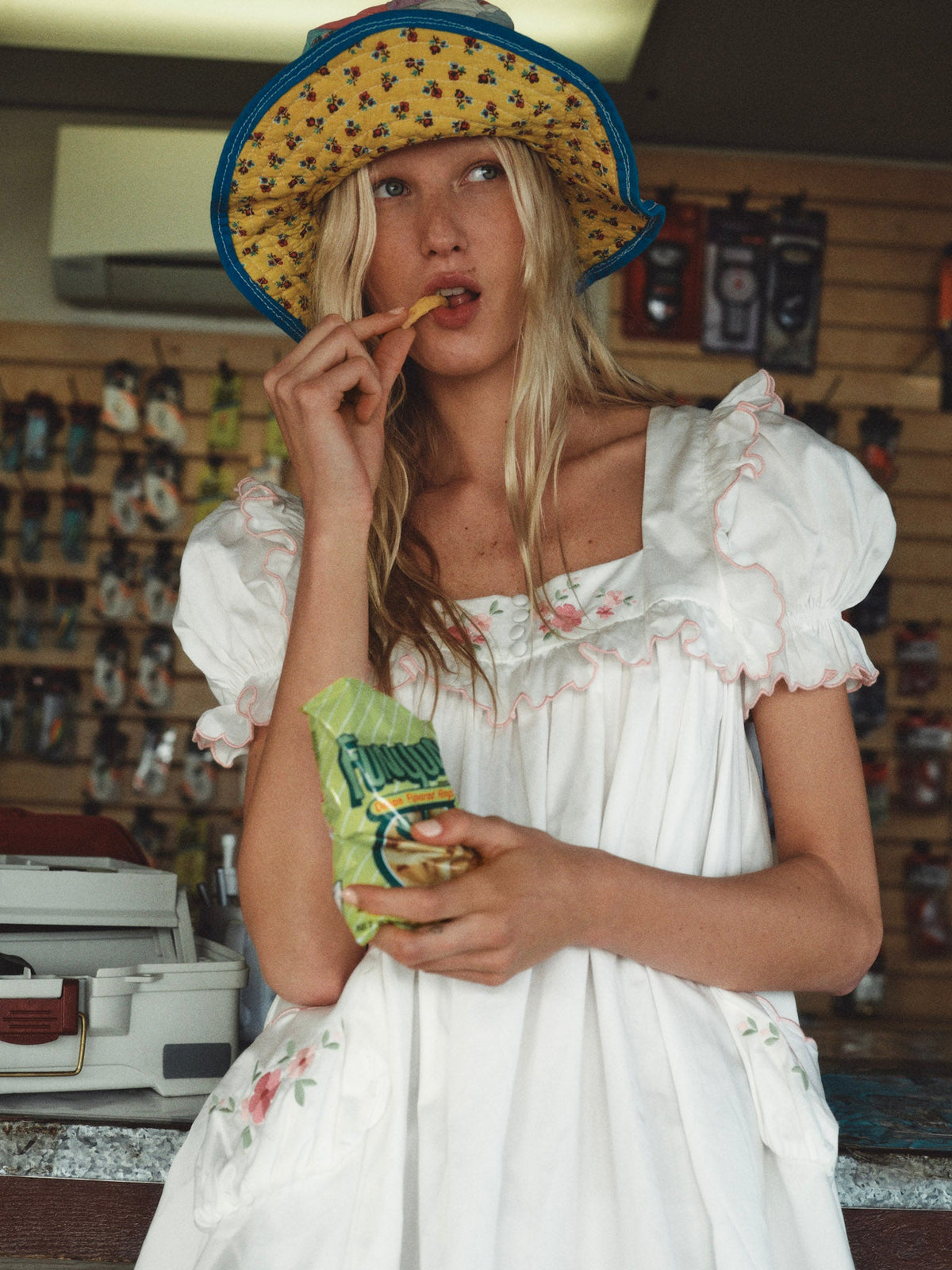 Tea Time Babydoll Dress - White