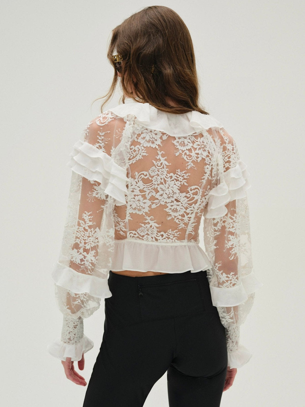 Holiday Lace Blouse - White