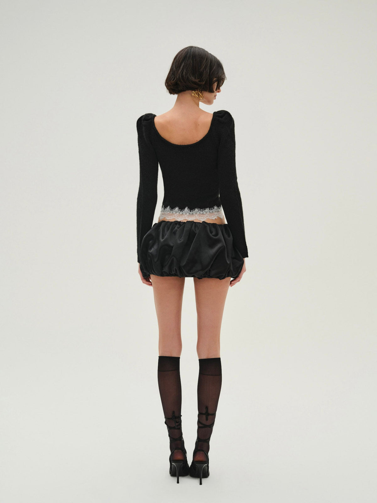 Rosaleen Knit Top - Black
