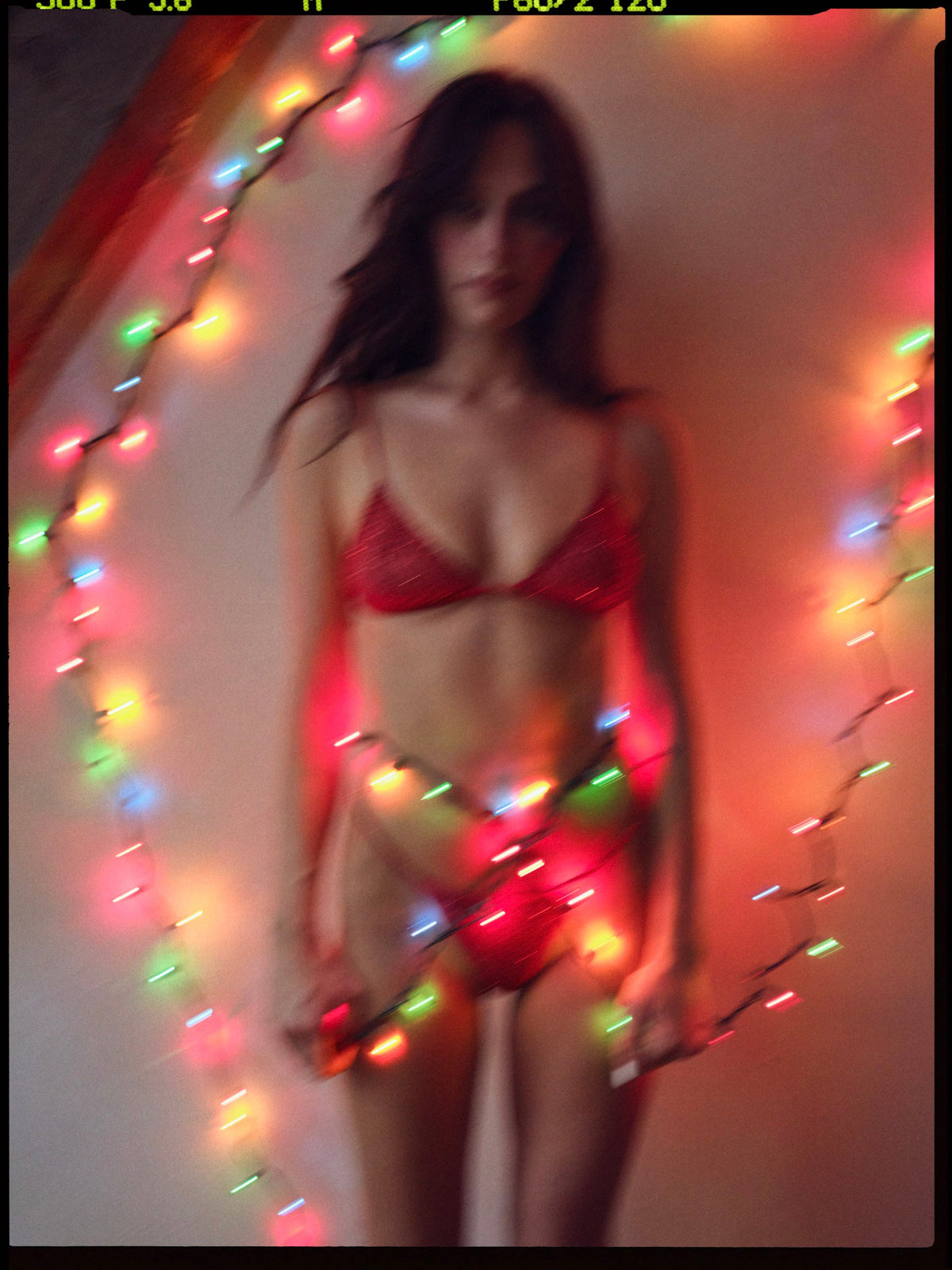 Glitter Bralette - Red