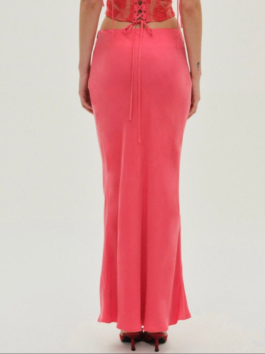 Lena Maxi Skirt - Red
