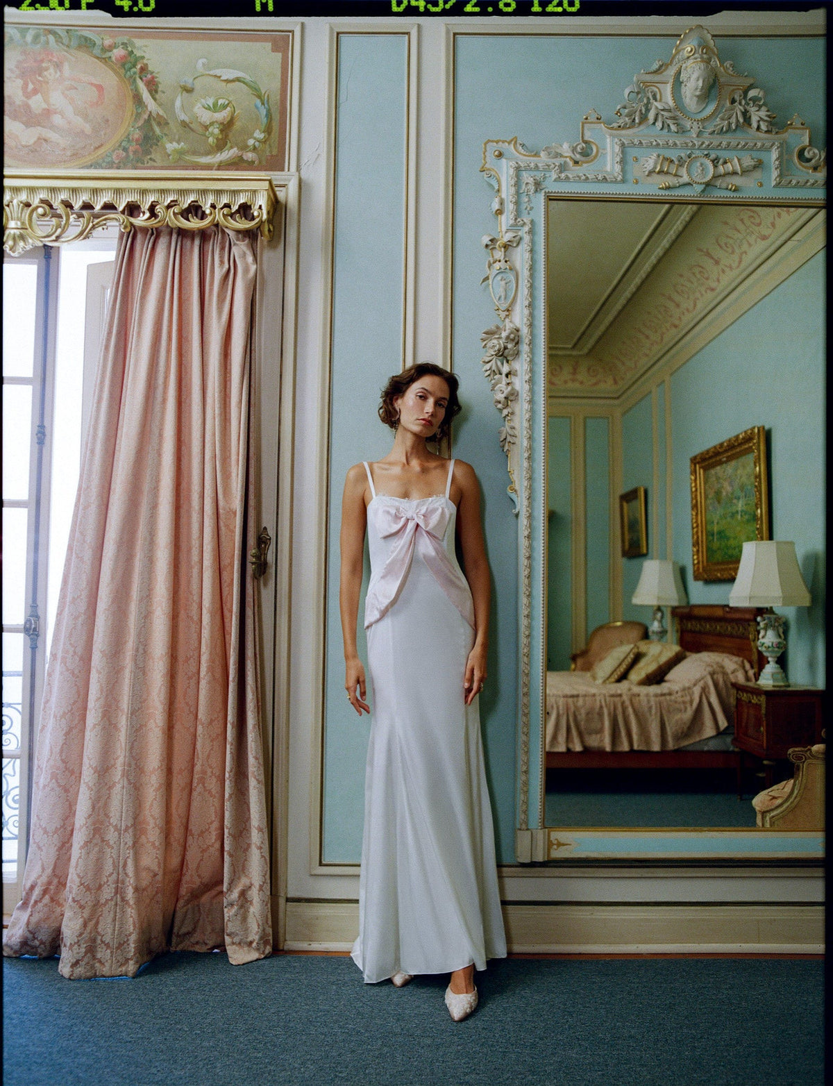 Eliana Gown - White Pink