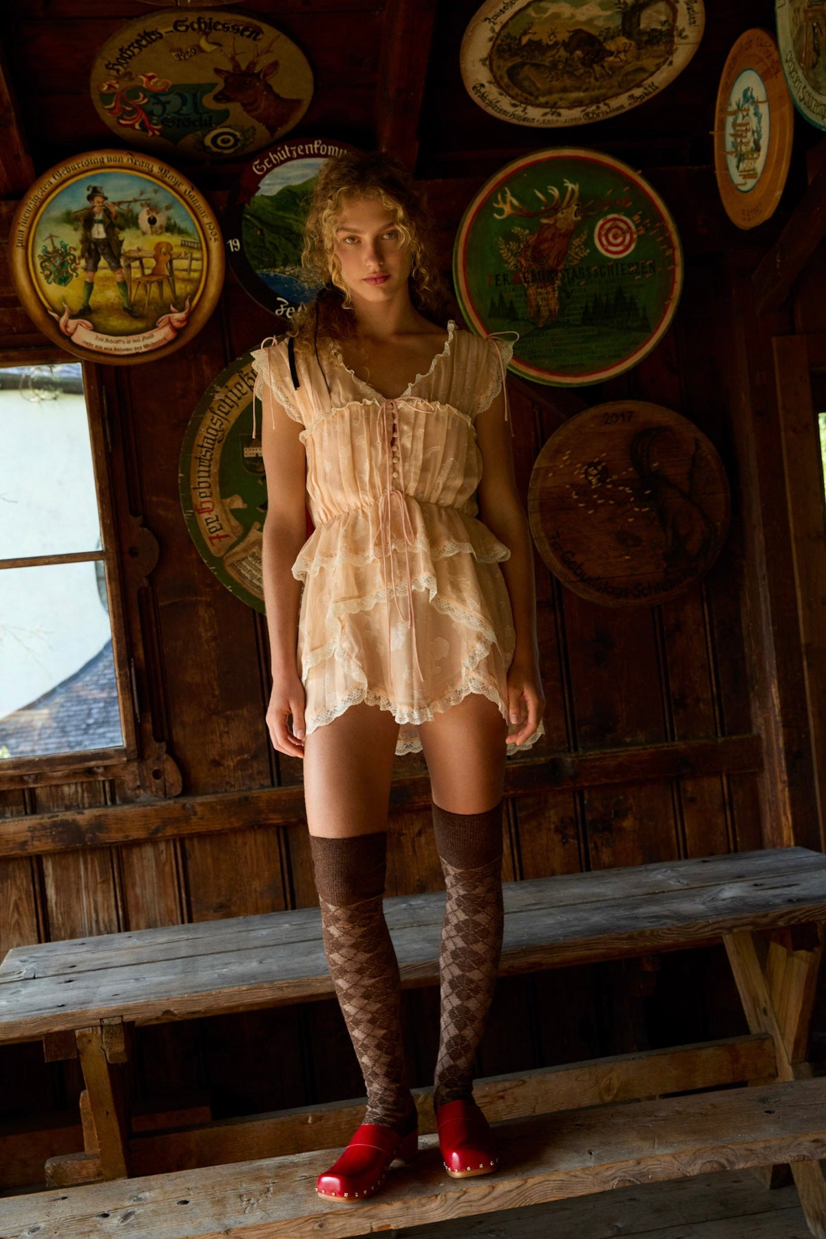 Ciara Mini Dress - Bisque