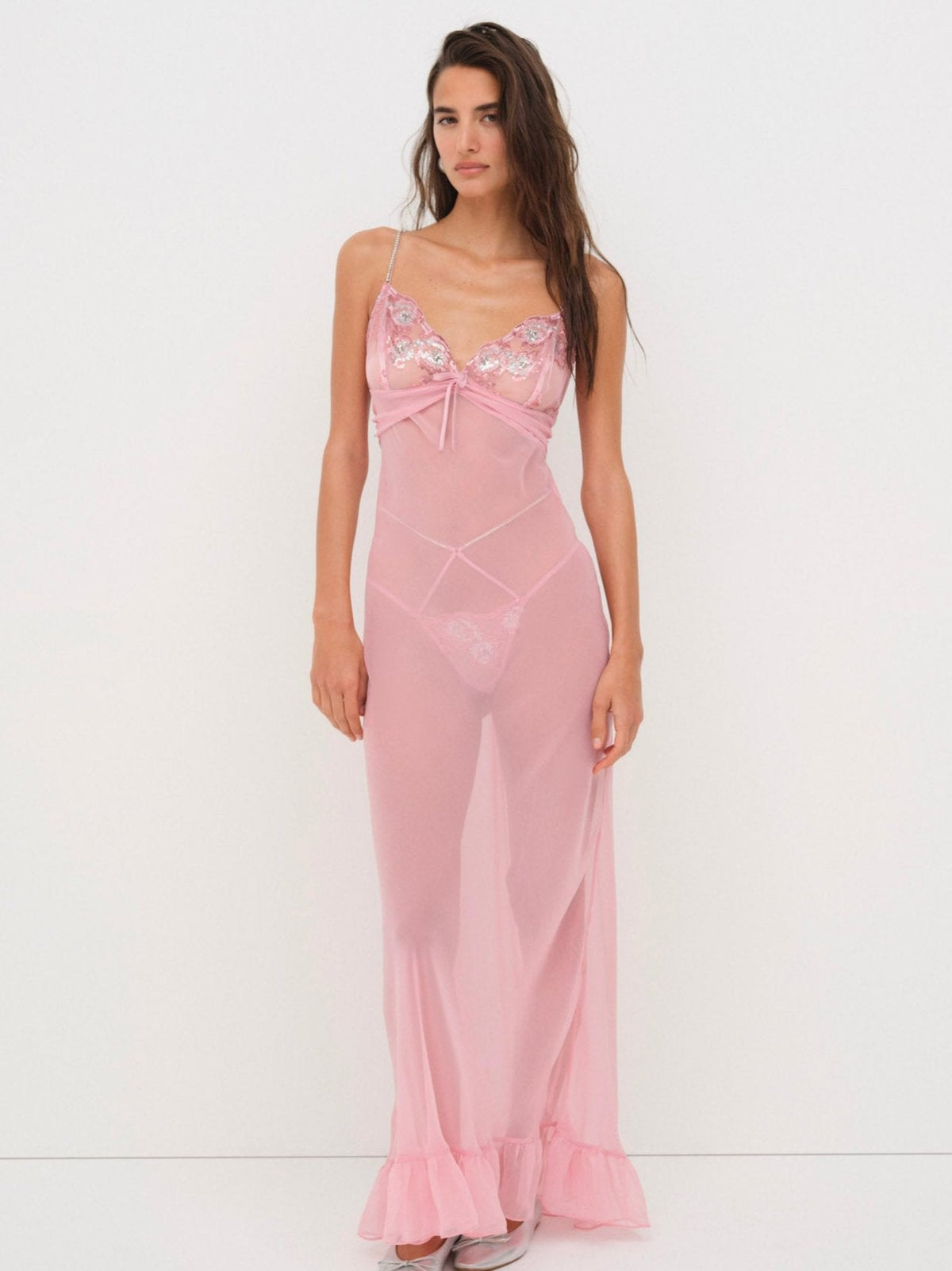 Kristi Maxi Slip Dress - Mauve