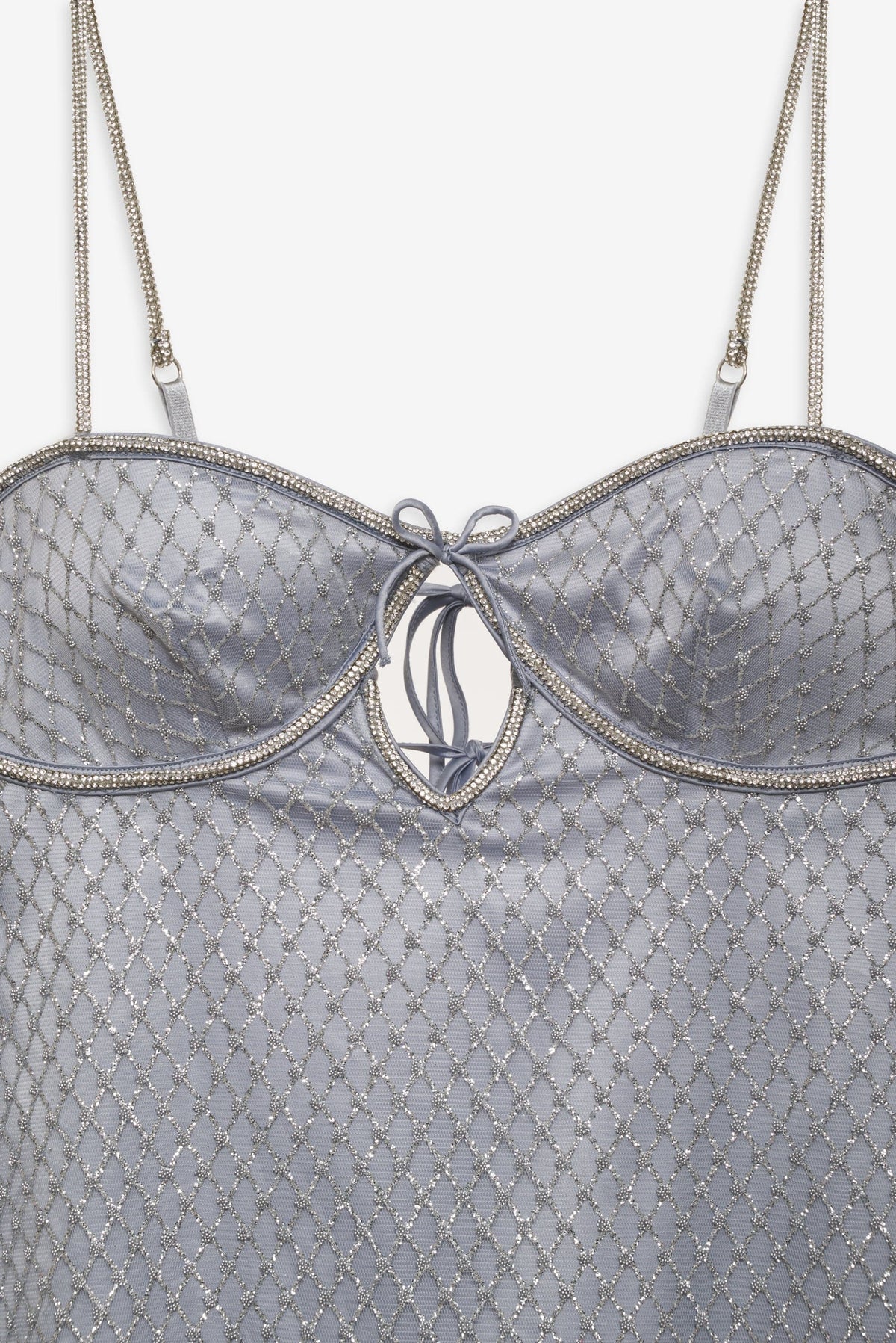 Glitter Slip Dress - Silver