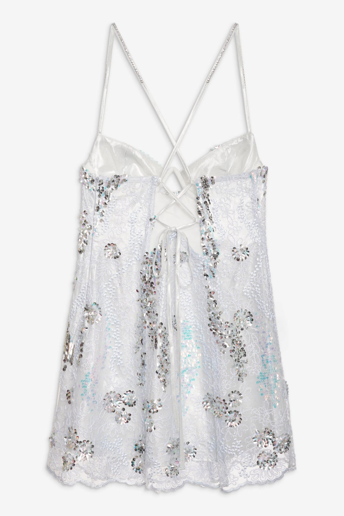 Opal Mini Dress - Silver