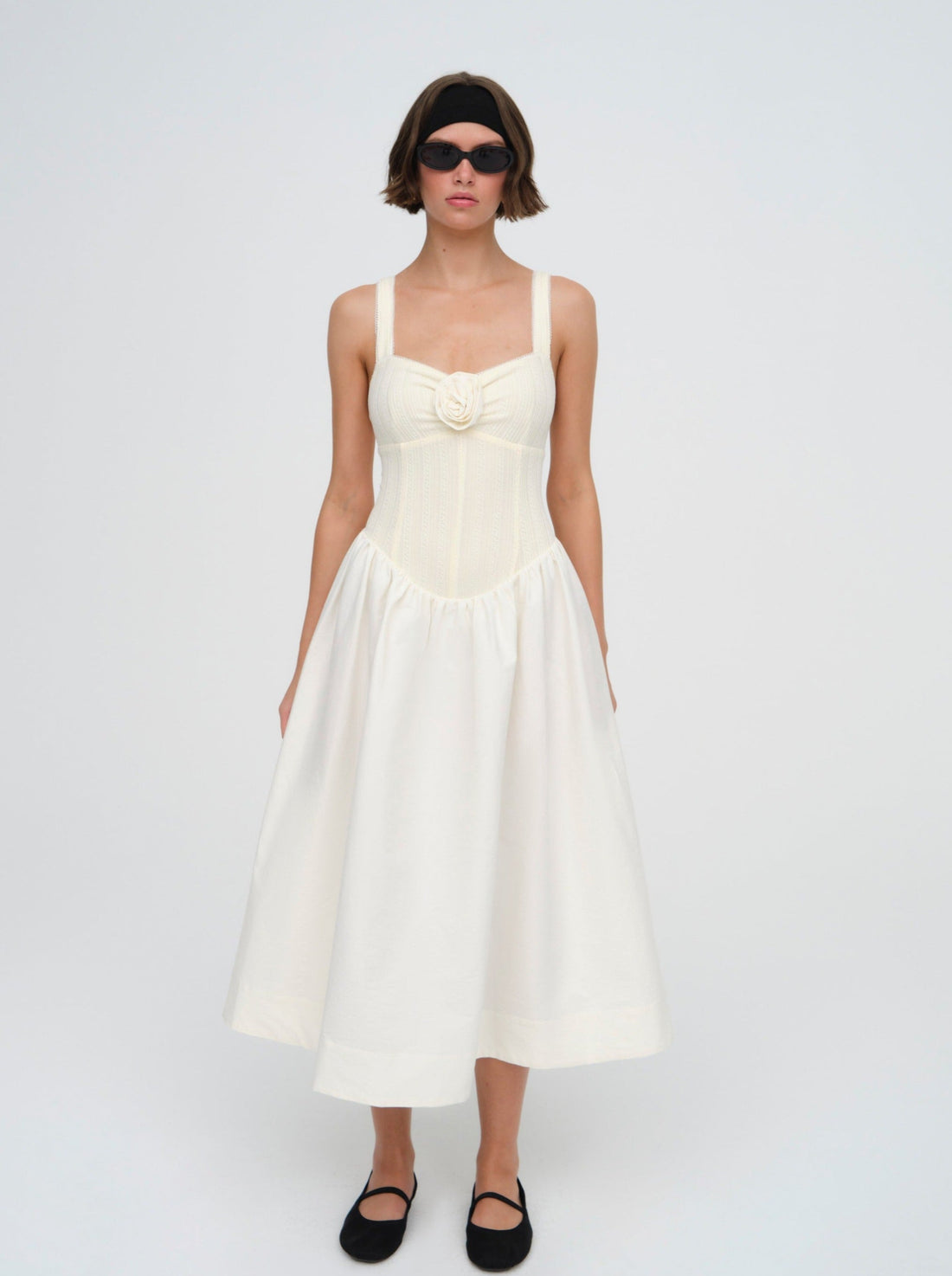 Billie Pointelle Midi Dress