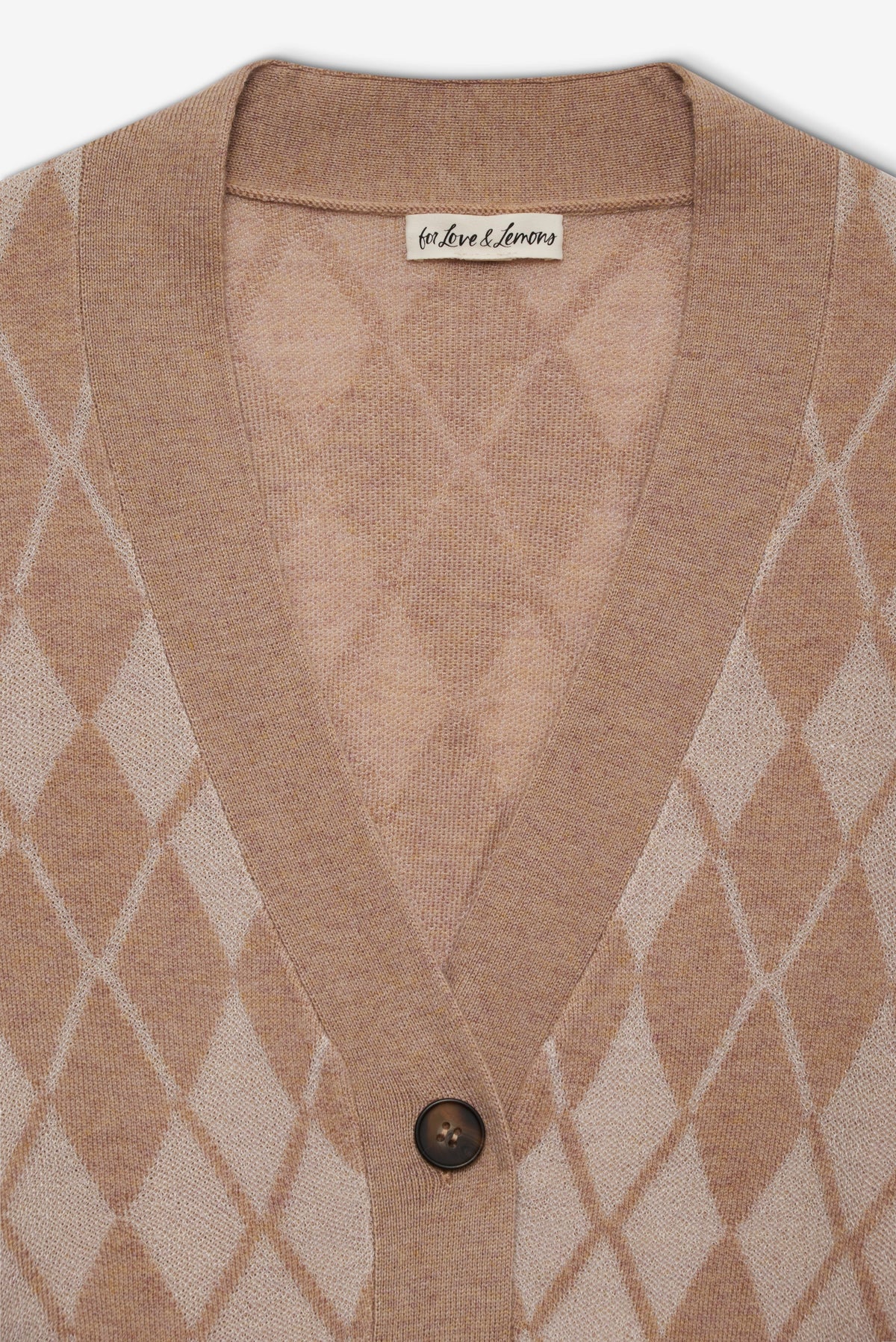 Cassidy Argyle Cardigan - Brown
