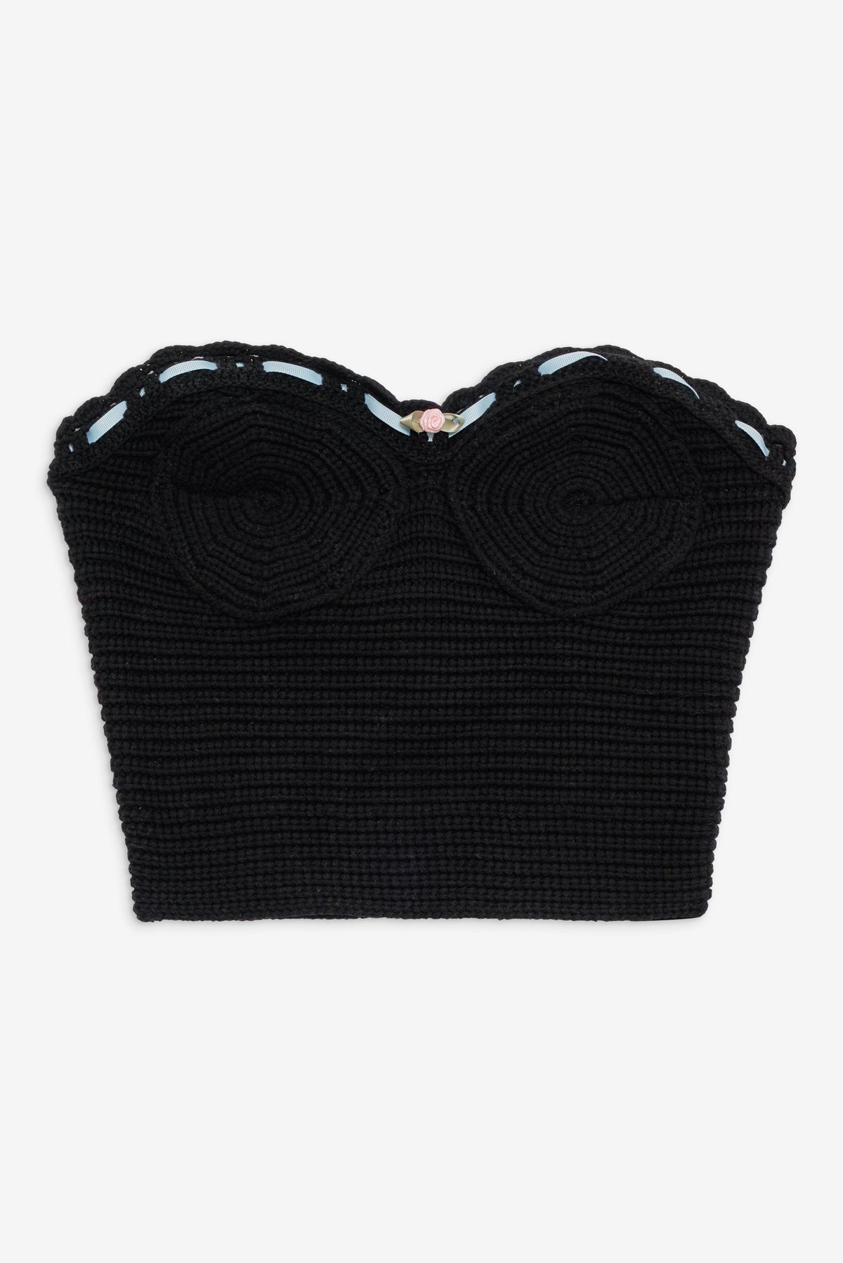 Kelsey Crochet Top - Black