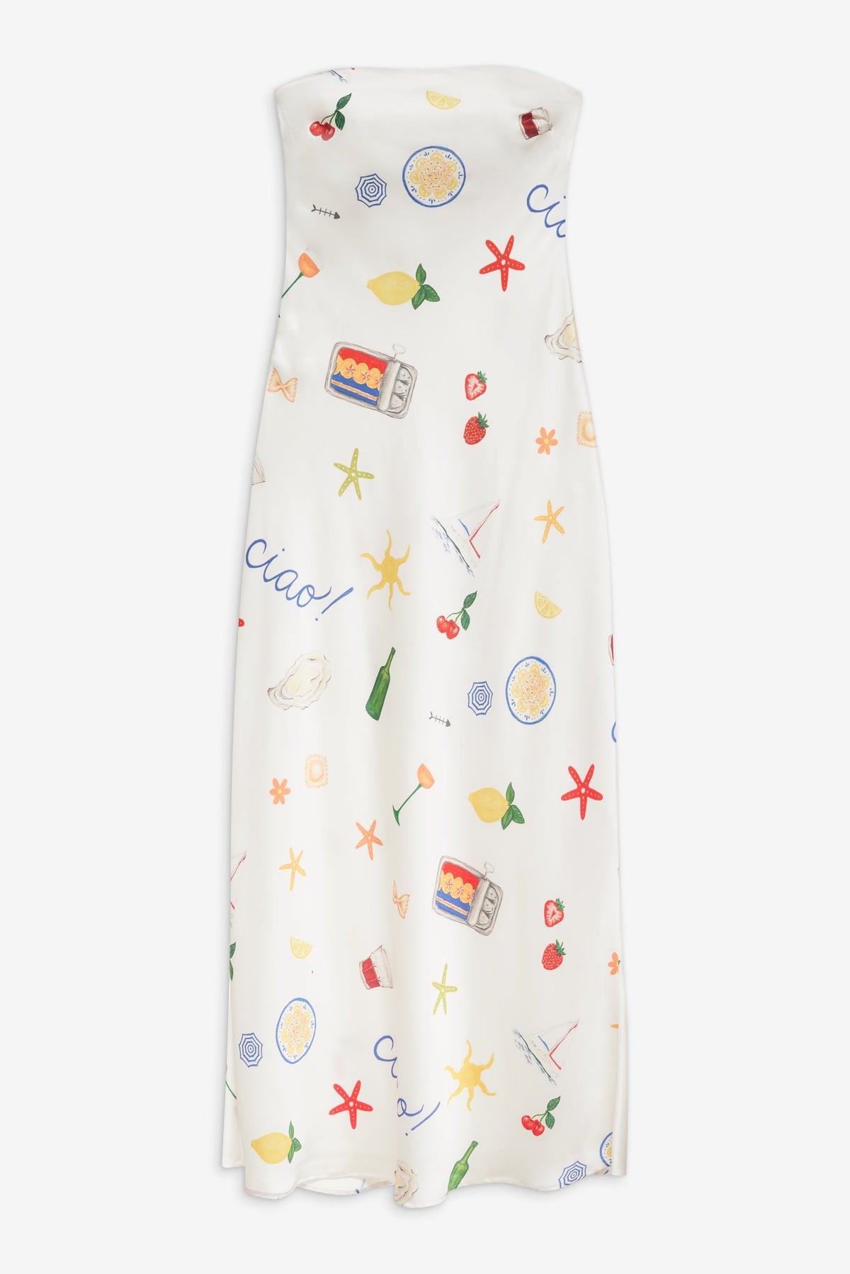 Carla Strapless Maxi Dress - Multi