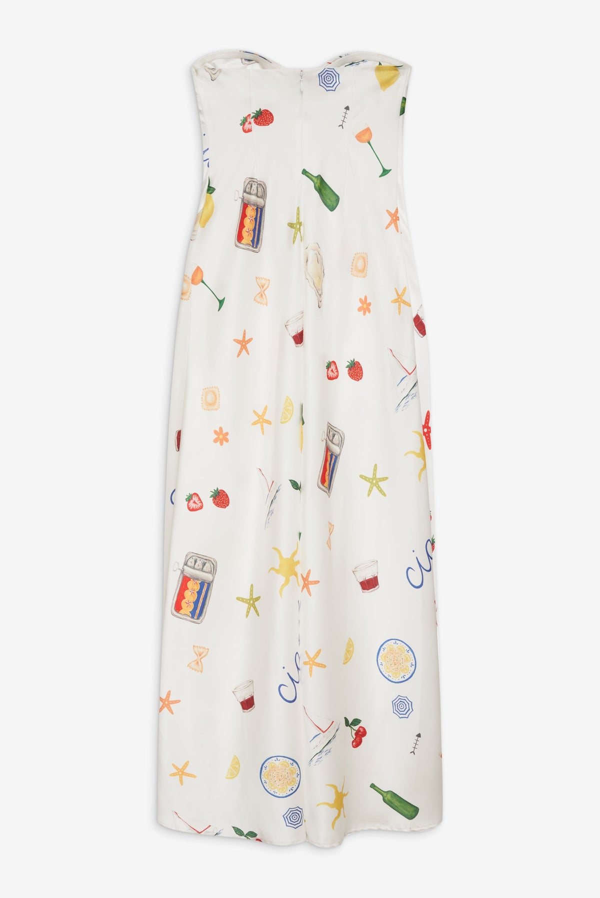Carla Strapless Maxi Dress - Multi