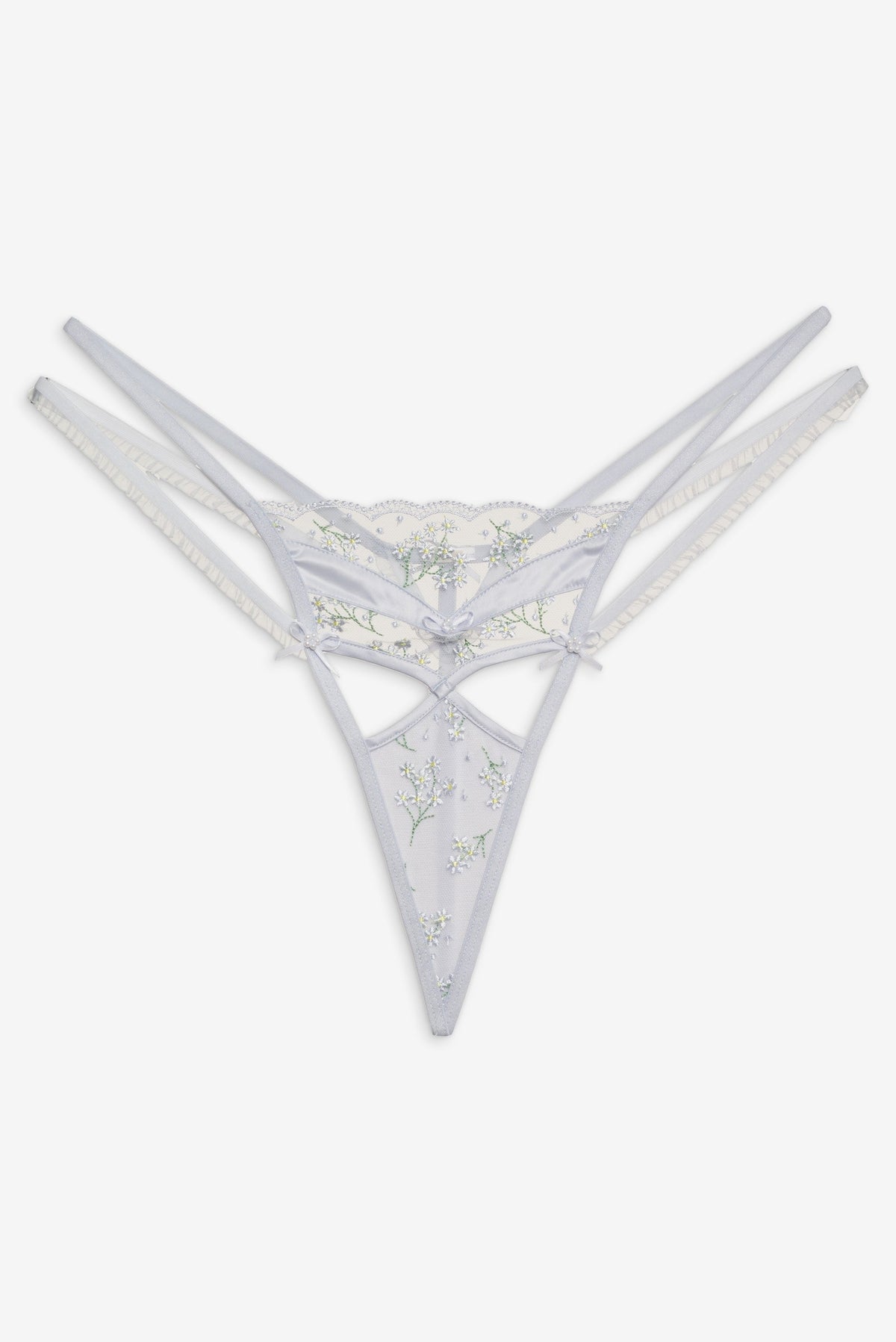 Baby's Breath Thong Panty - Blue