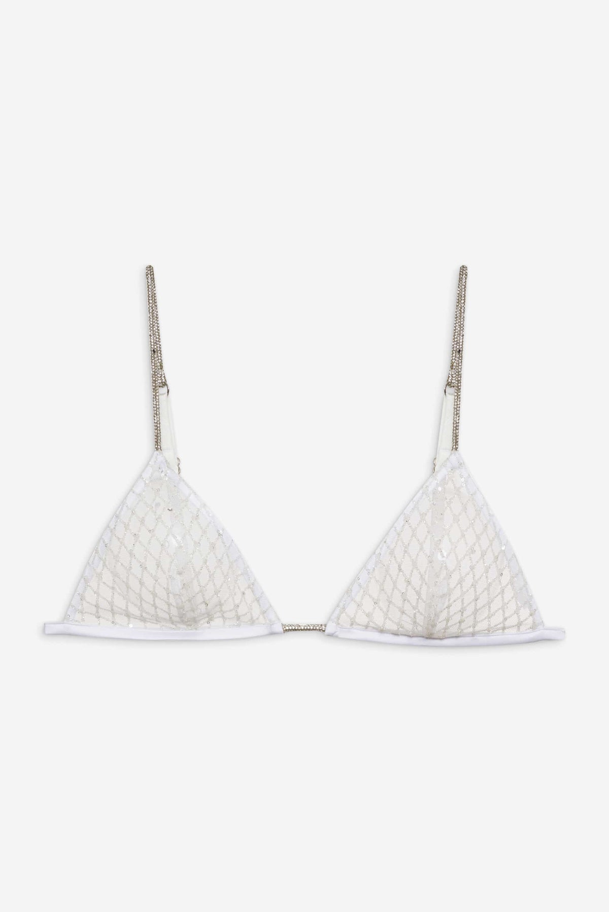 Glitter Bralette - White