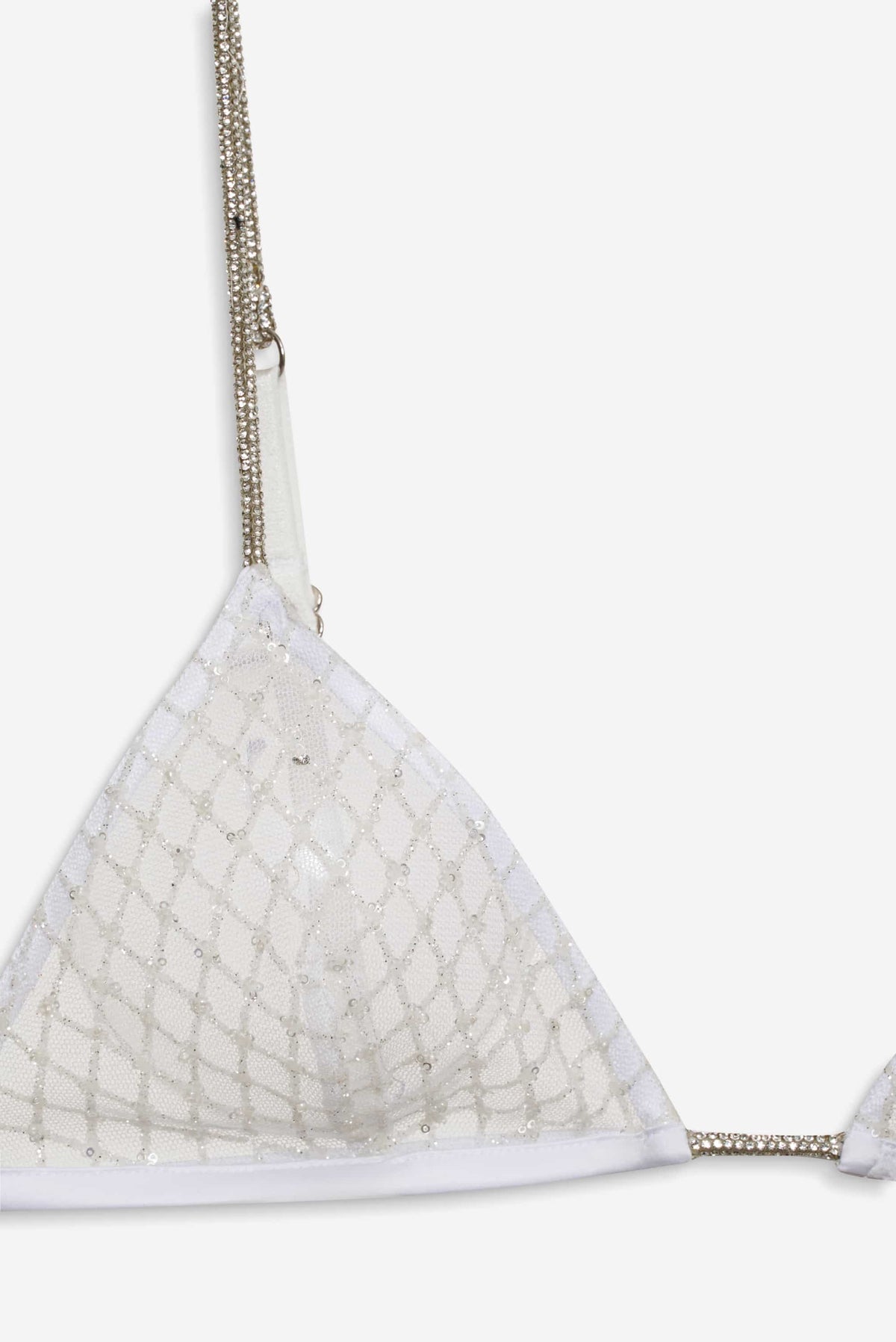 Glitter Bralette - White