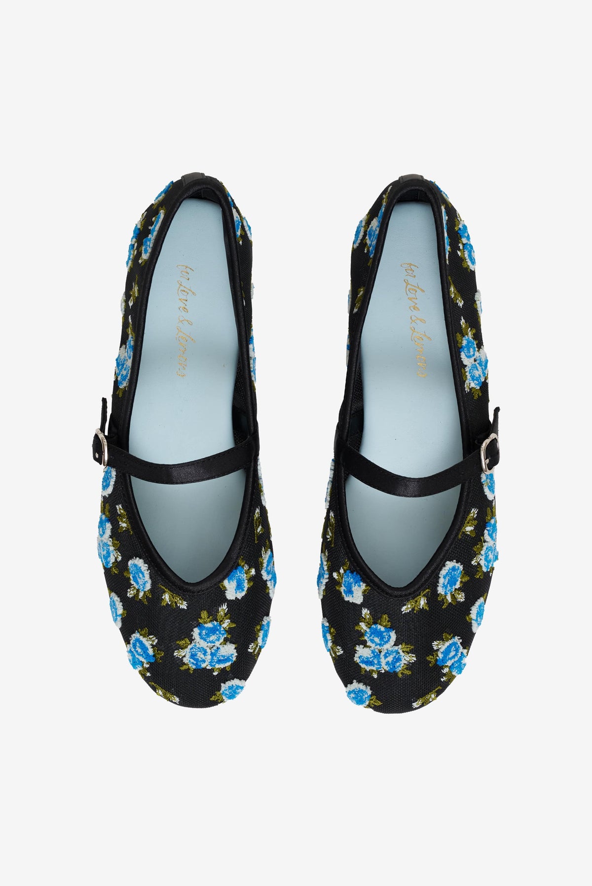 Evelyne Embroidered Ballet Flat - Black