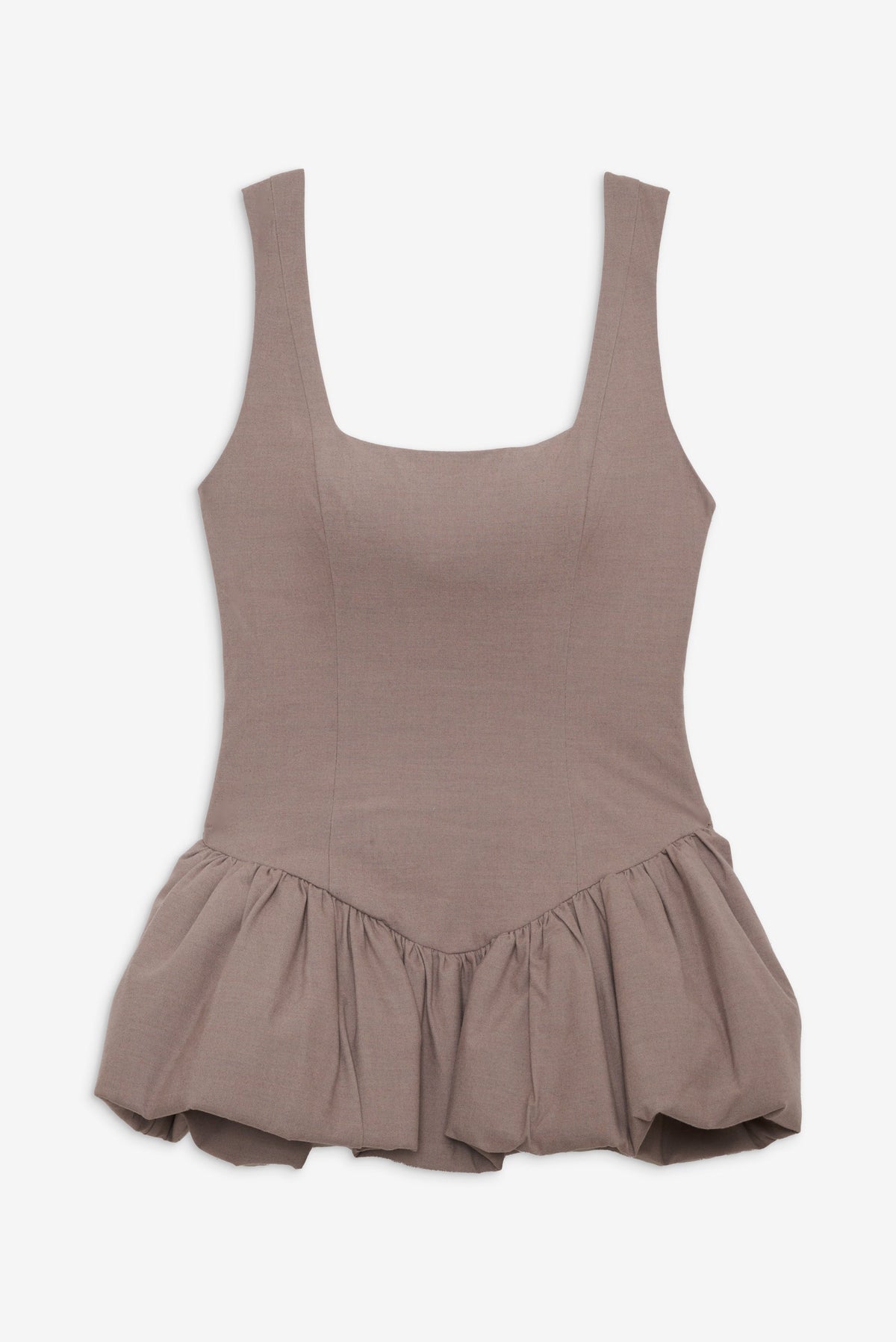 Marianne Bubble Hem Corset Top - Purple