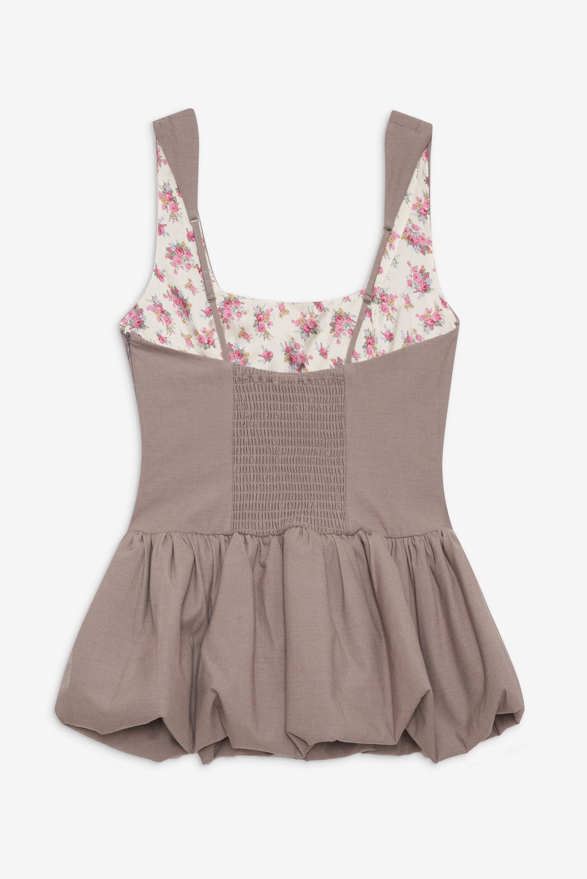 Marianne Bubble Hem Corset Top - Purple