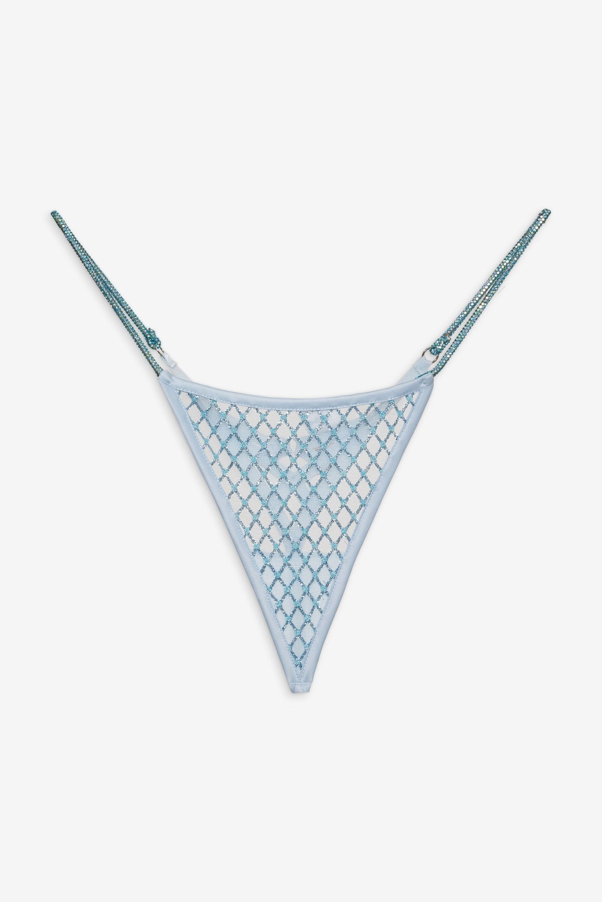 Glitter Thong Panty - Blue