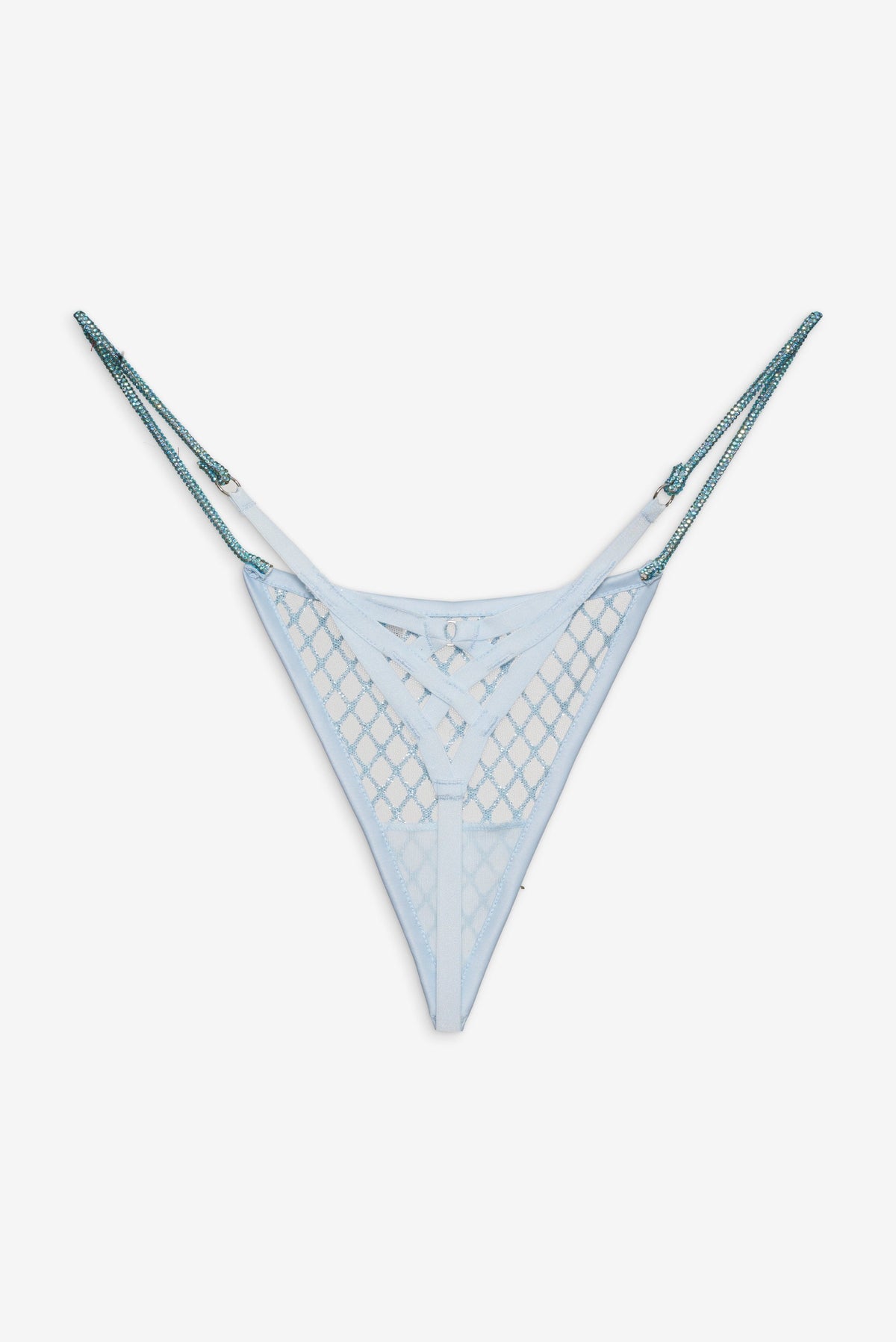 Glitter Thong Panty - Blue