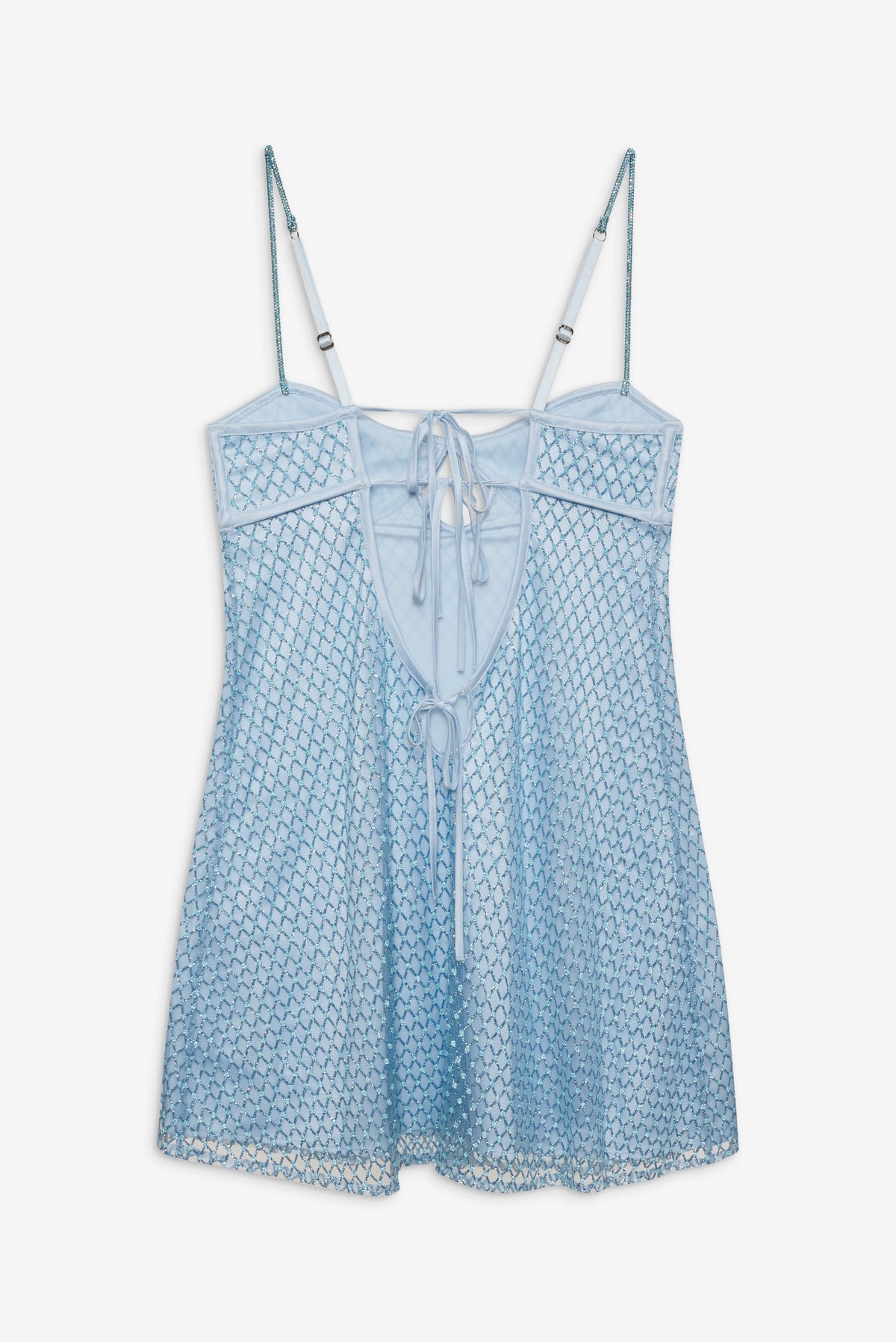 Glitter Slip Dress - Blue