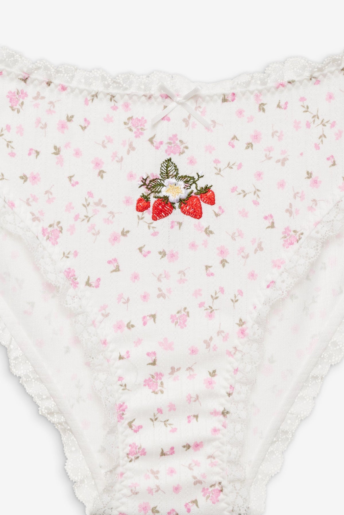Floral Panty 3-Pack - White
