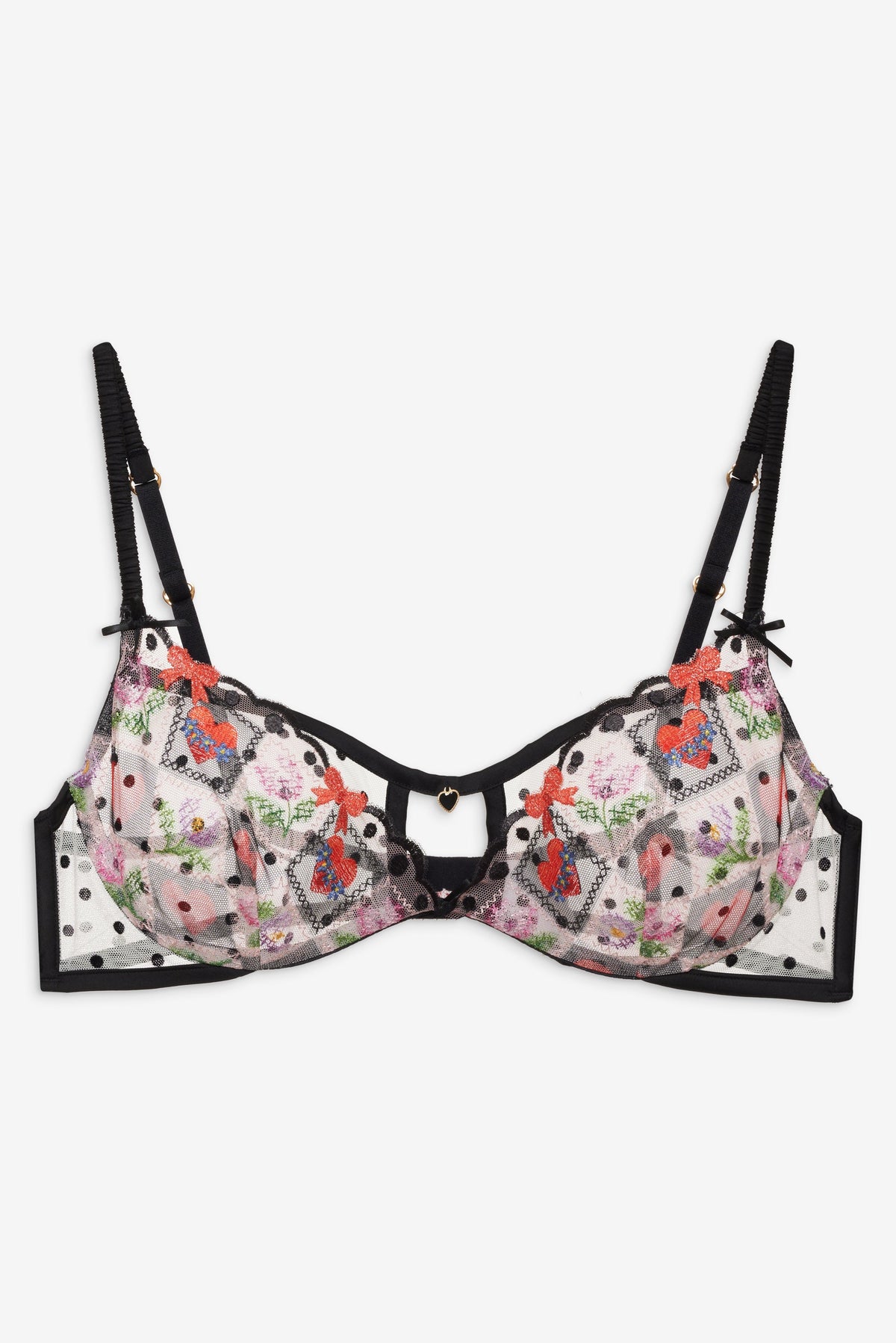 Paris Underwire Bra - Red