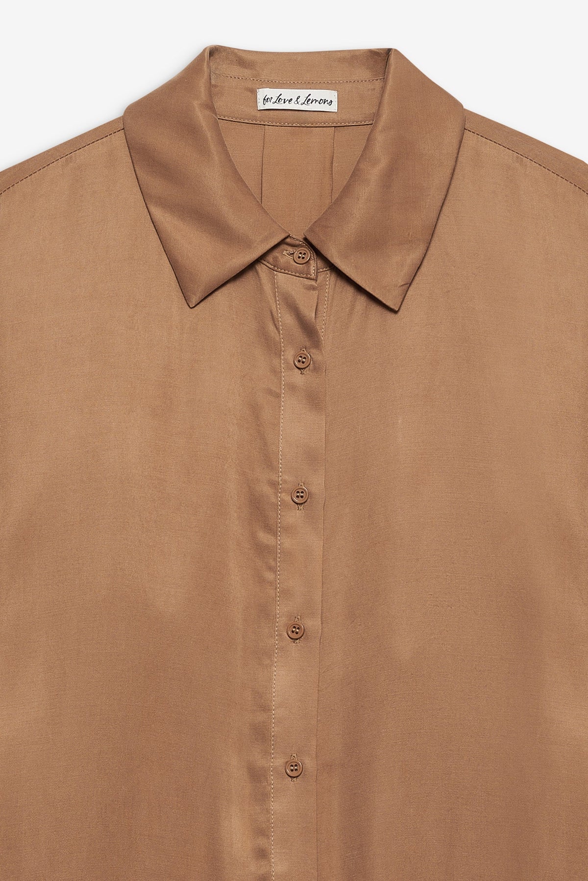 Clarabell Button Down Shirt - CAMEL