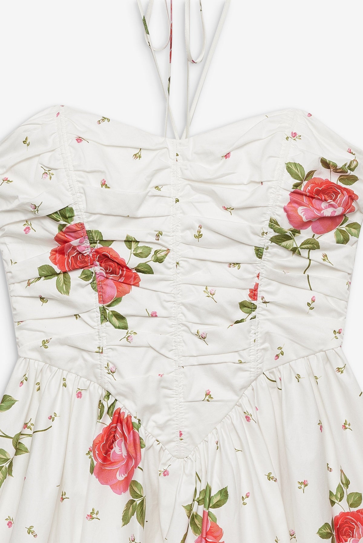 Rosebud Corset Mini Dress - White