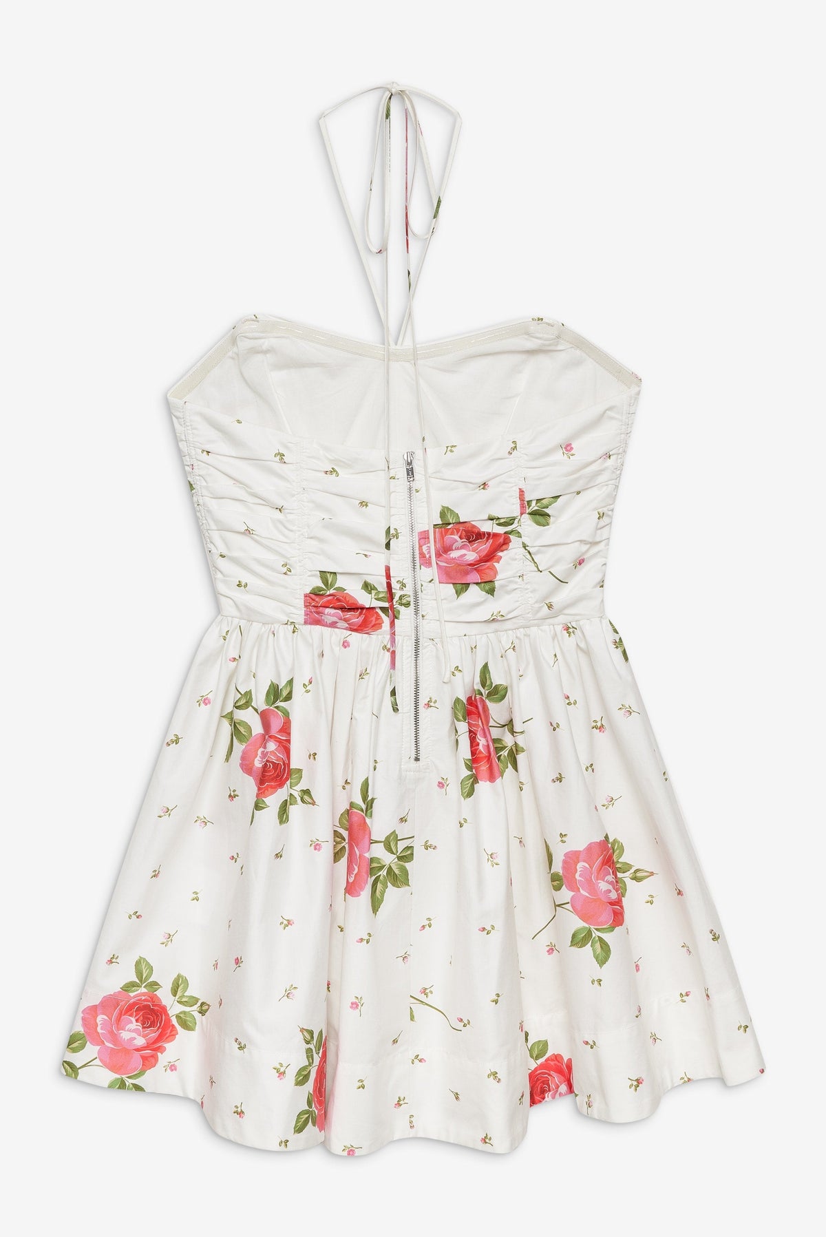 Rosebud Corset Mini Dress - White
