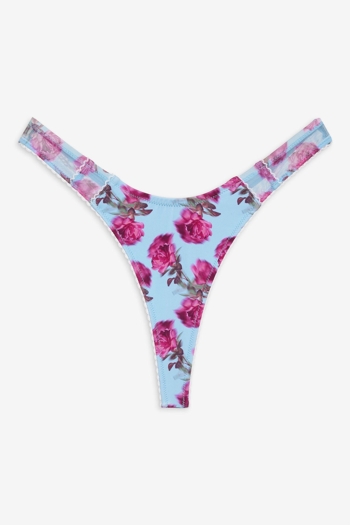 Floral Stems Bikini Bottom - Blue