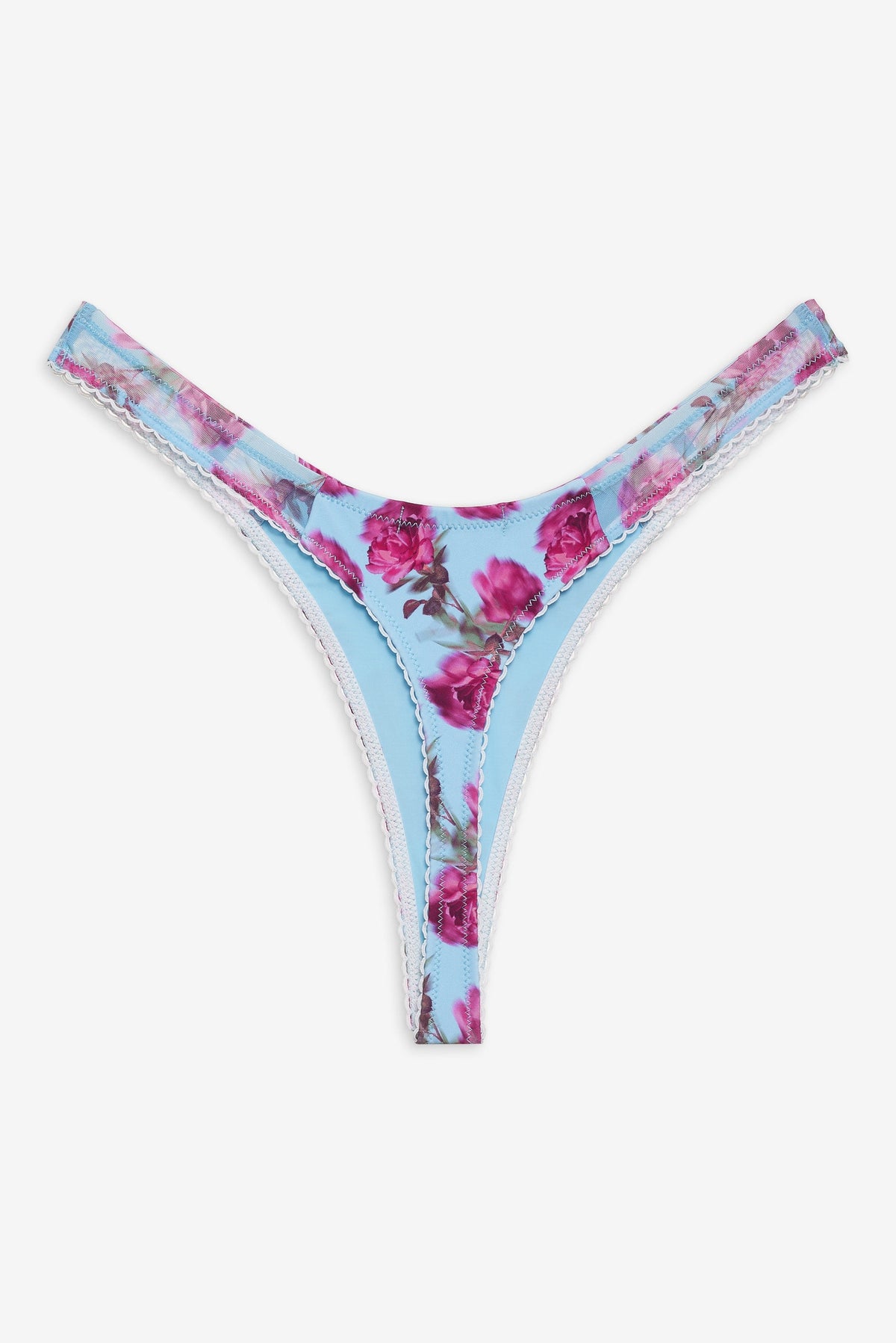 Floral Stems Bikini Bottom - Blue