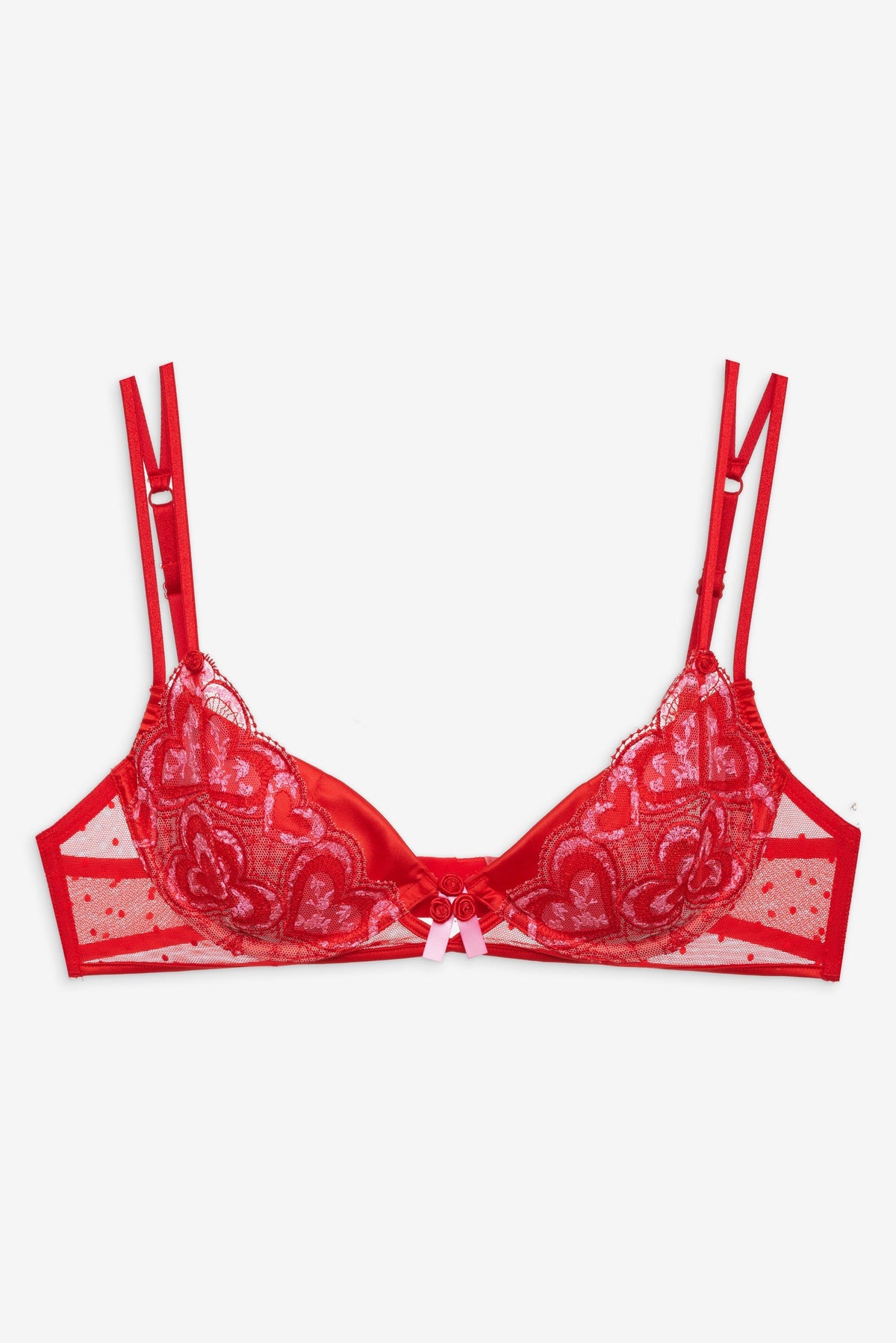 Heartbeat Underwire Bra - Red