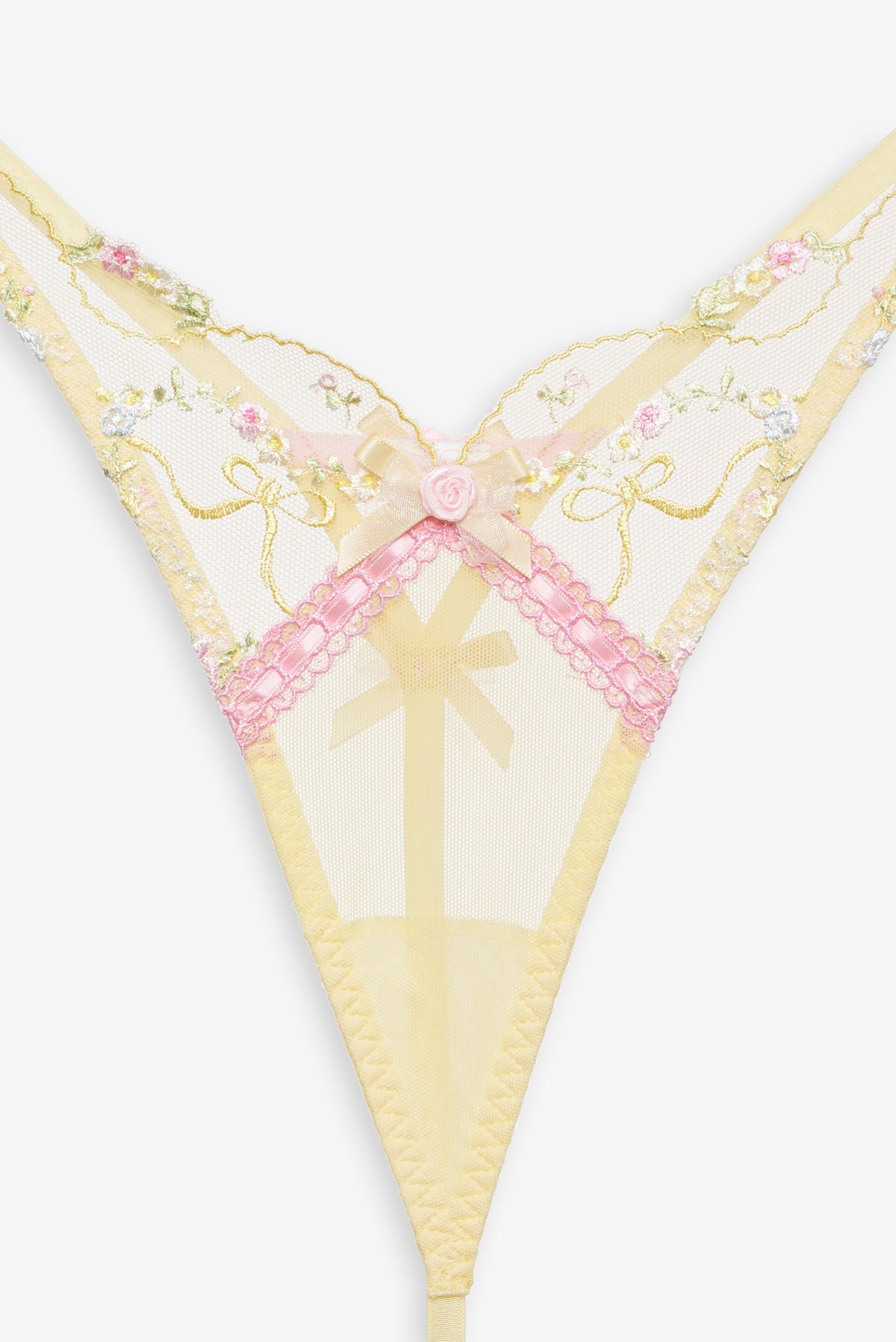 Sunny Bouquet Thong Panty - Multi Yellow