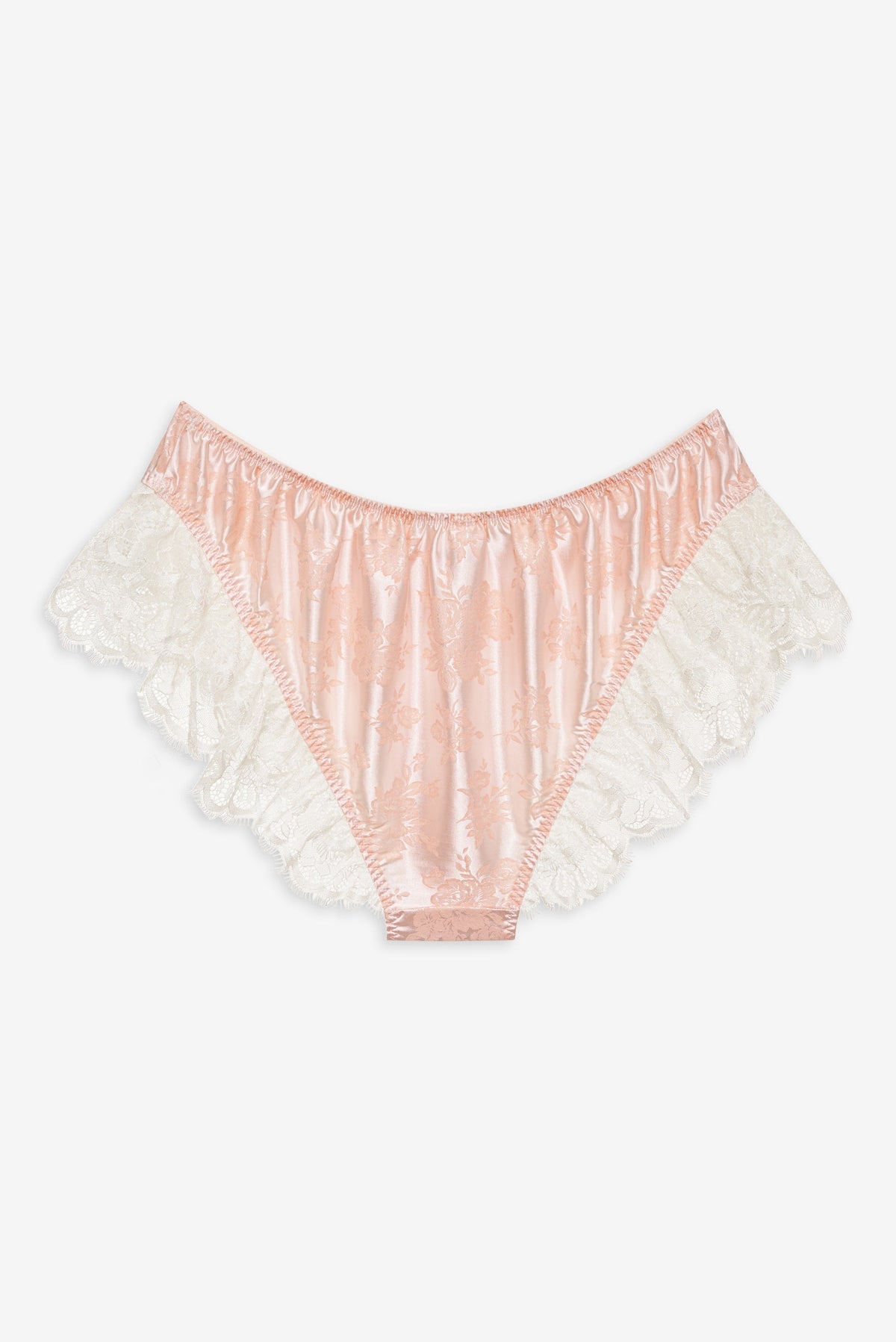 Audrey Jacquard Shorts - Peach