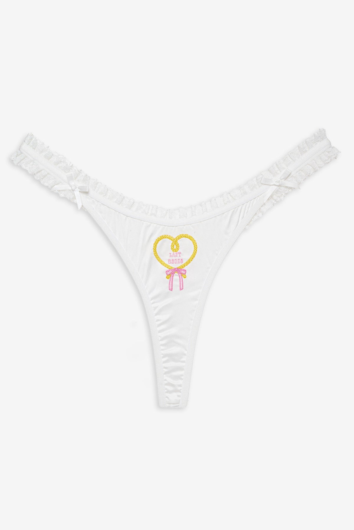 Bachelorette Thong Panty Pack - White