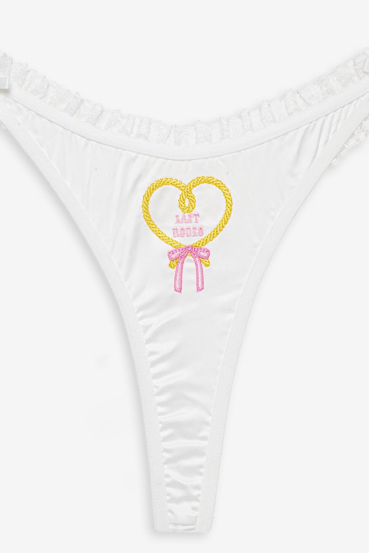 Bachelorette Thong Panty Pack - White