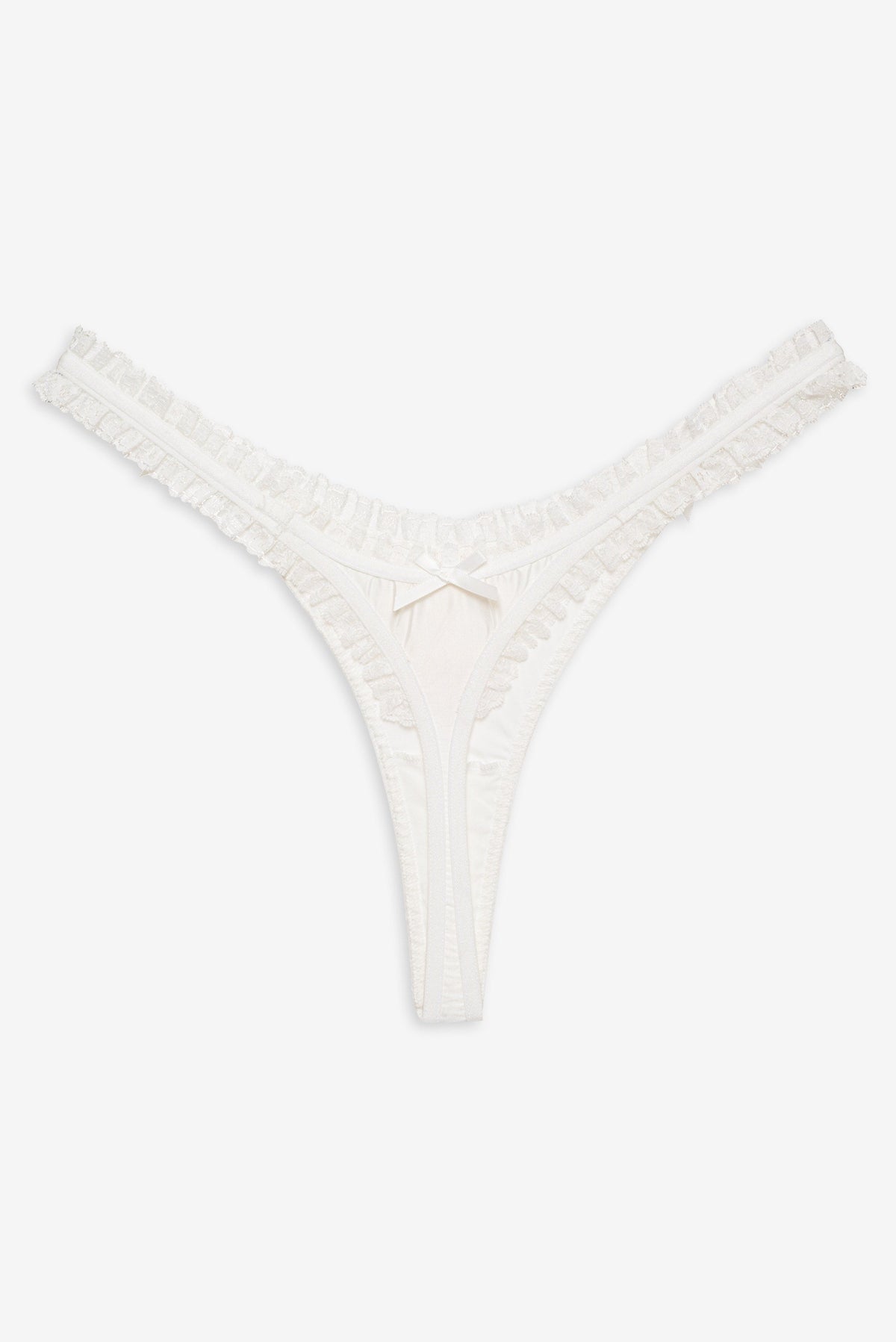 Bachelorette Thong Panty Pack - White