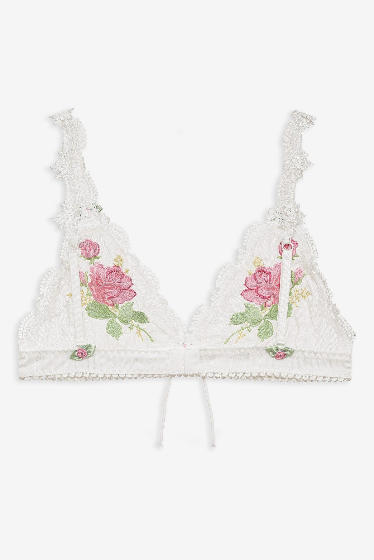 Heirloom Rose Bralette - White