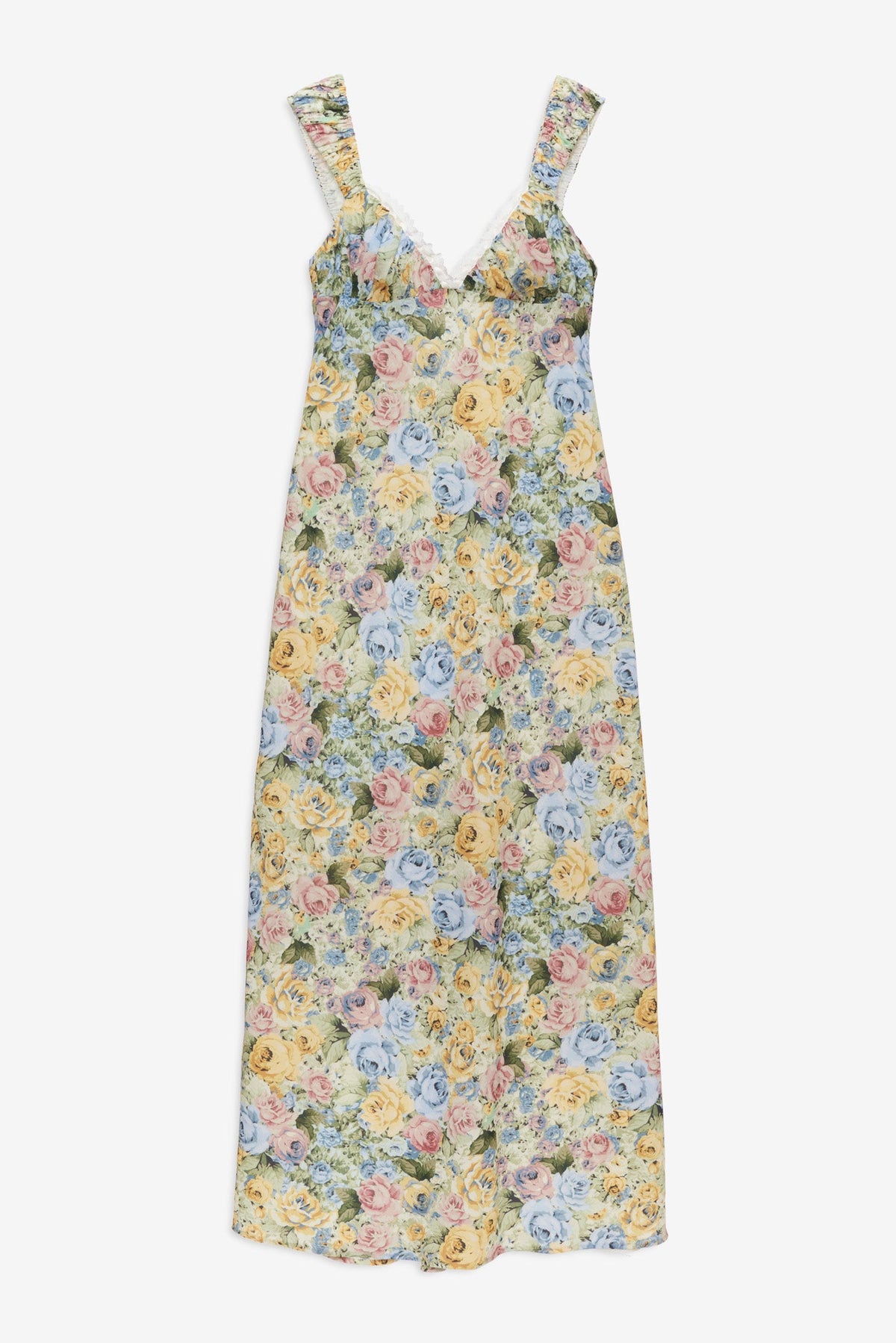 Emmaline Maxi Dress - Yellow Blue