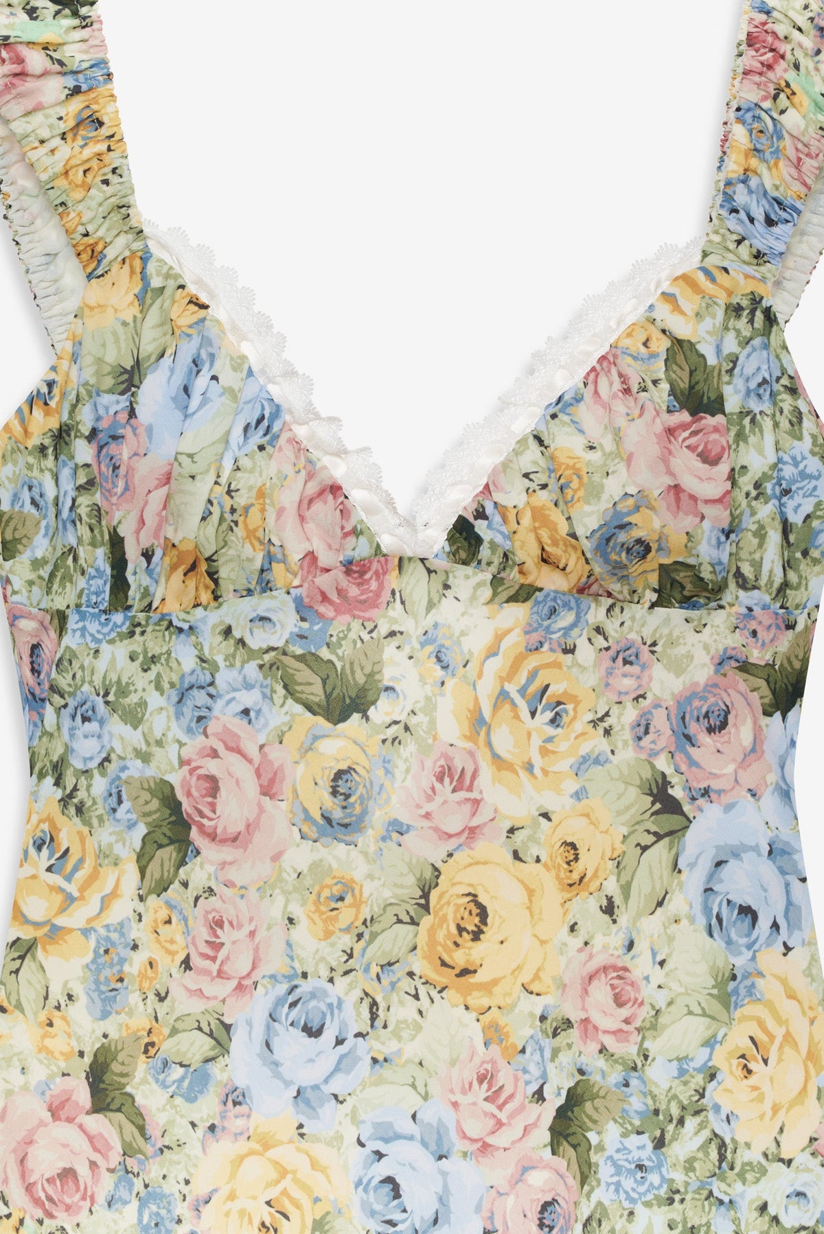 Emmaline Maxi Dress - Yellow Blue