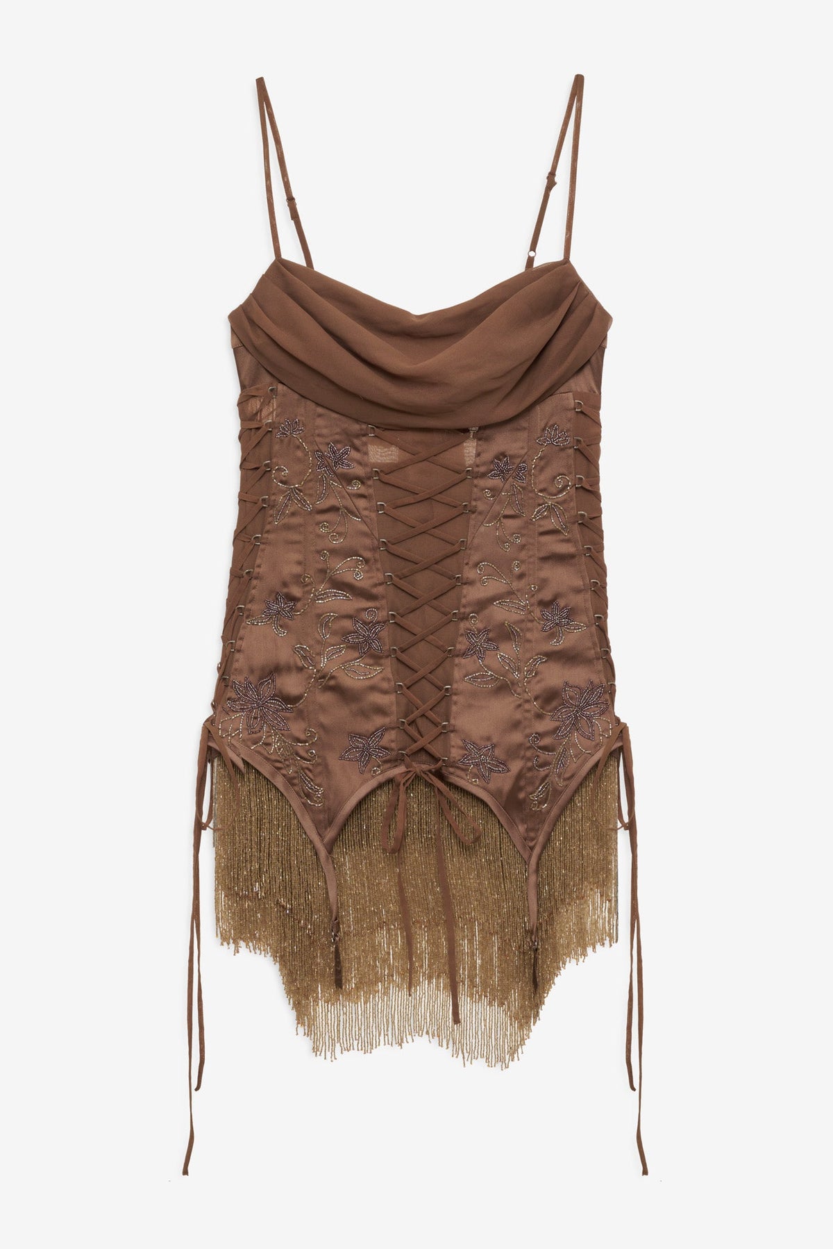 Olea Mini Dress - Brown