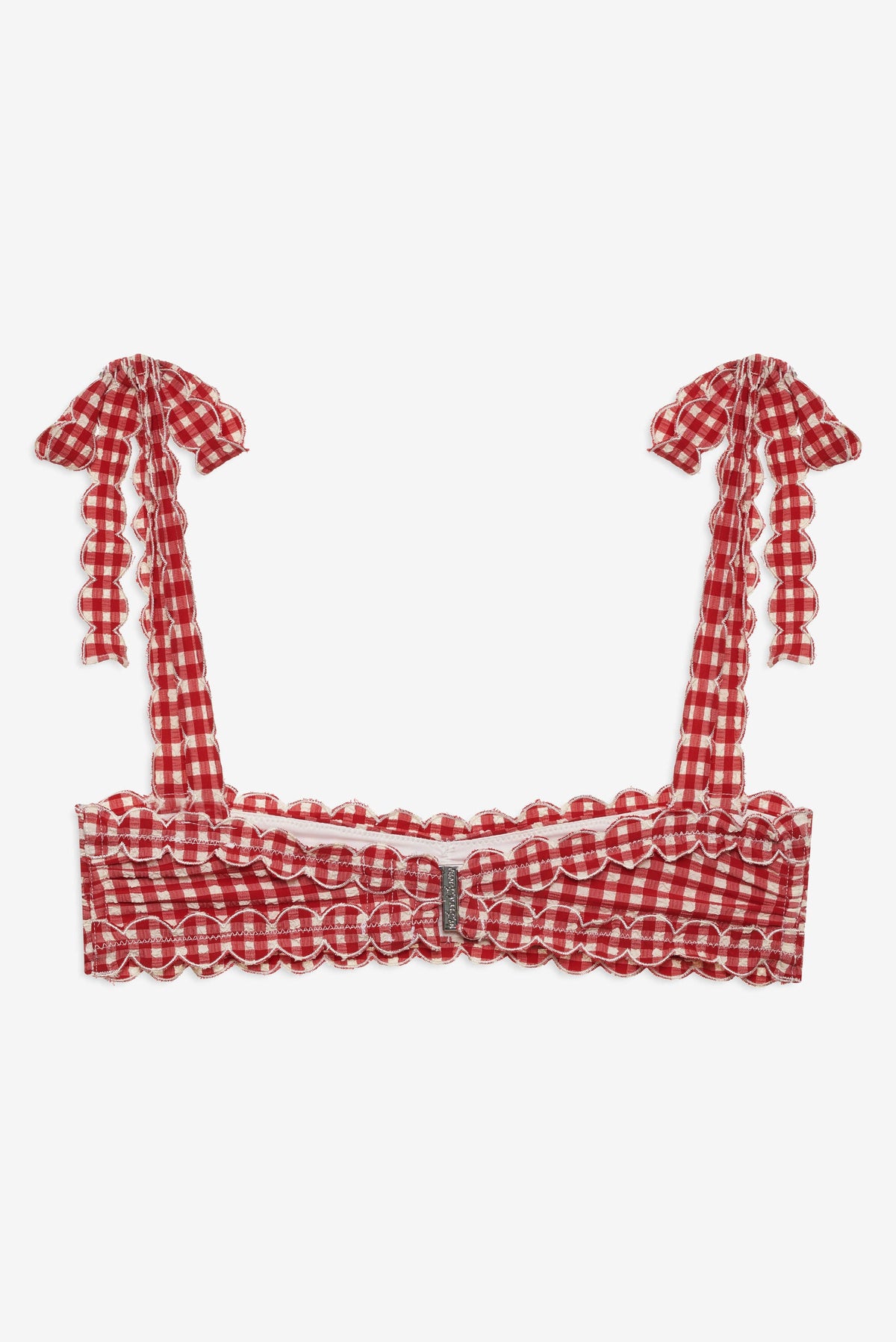 Alison Bandeau Bikini Top - Red