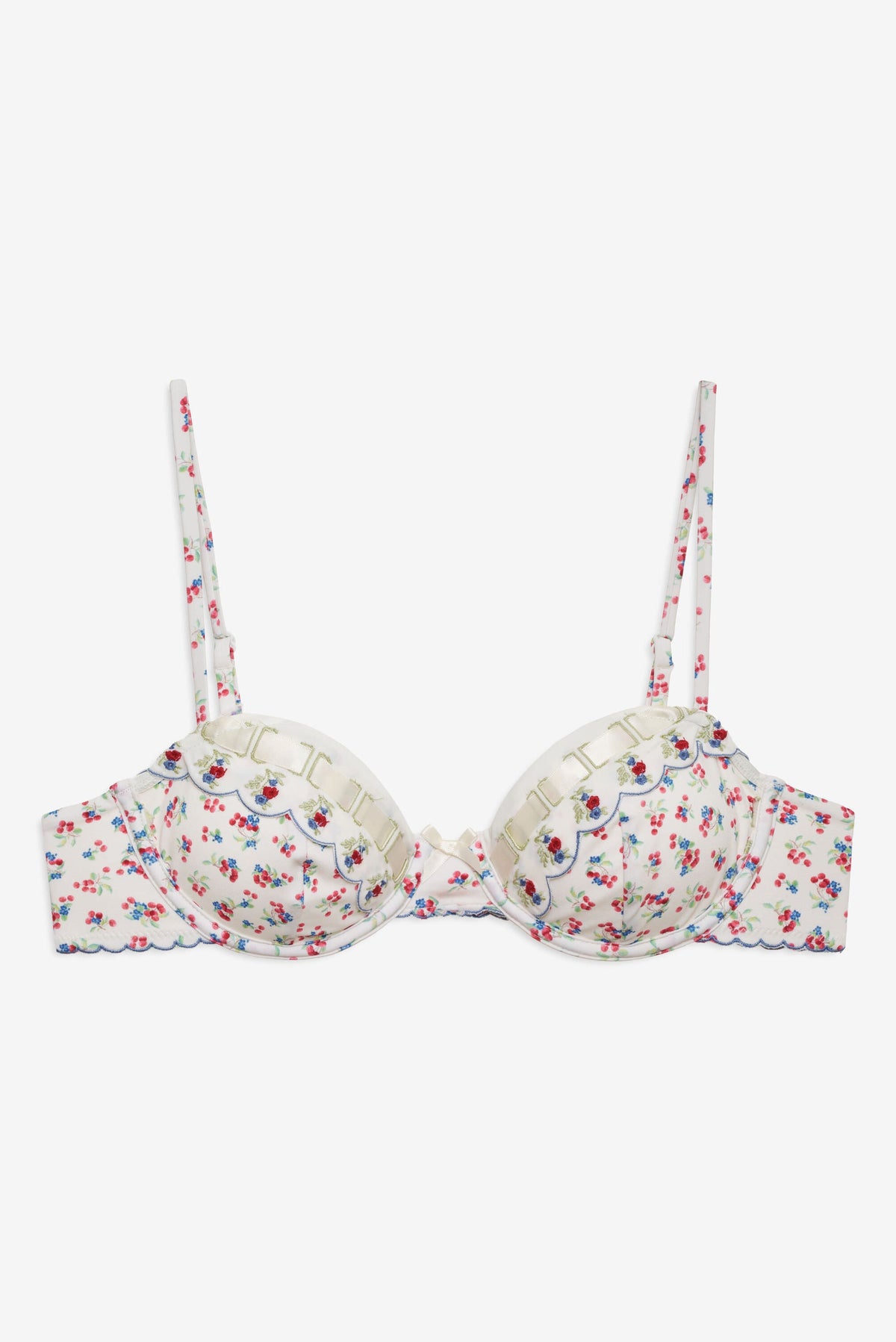 Cherry Mae Bikini Top - Cream