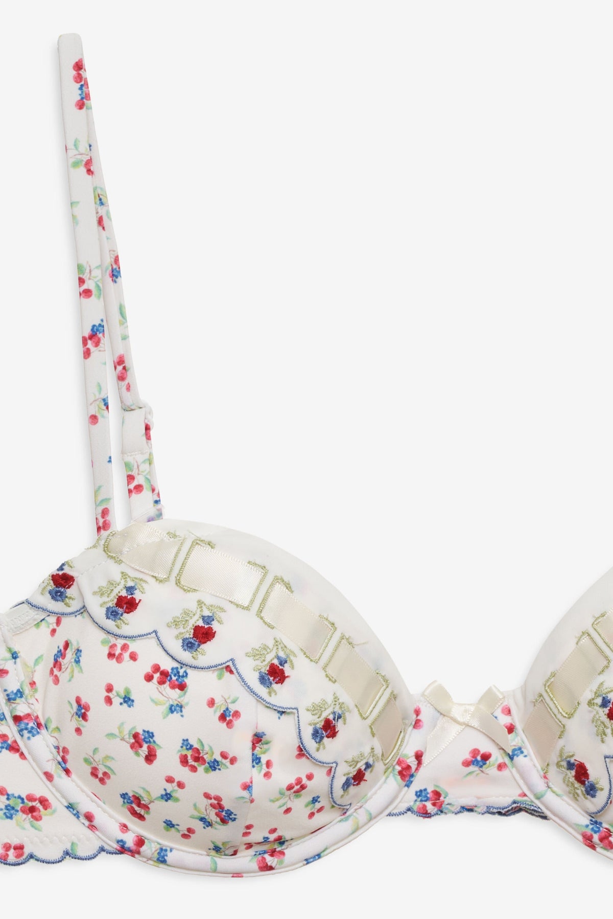 Cherry Mae Bikini Top - Cream